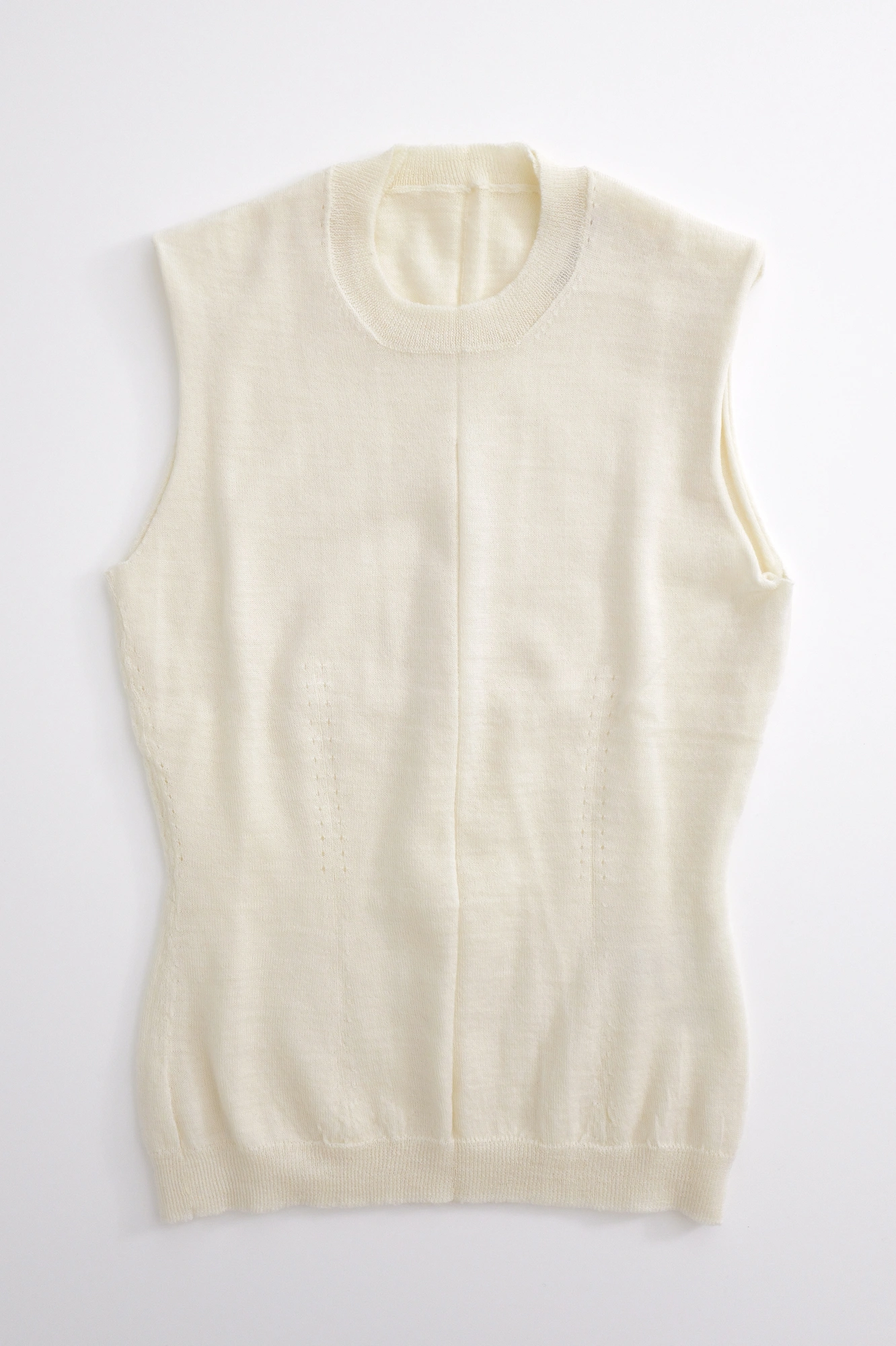COMME DES GARÇONS Cardigan en laine Beige vintage, passéist — photo 1