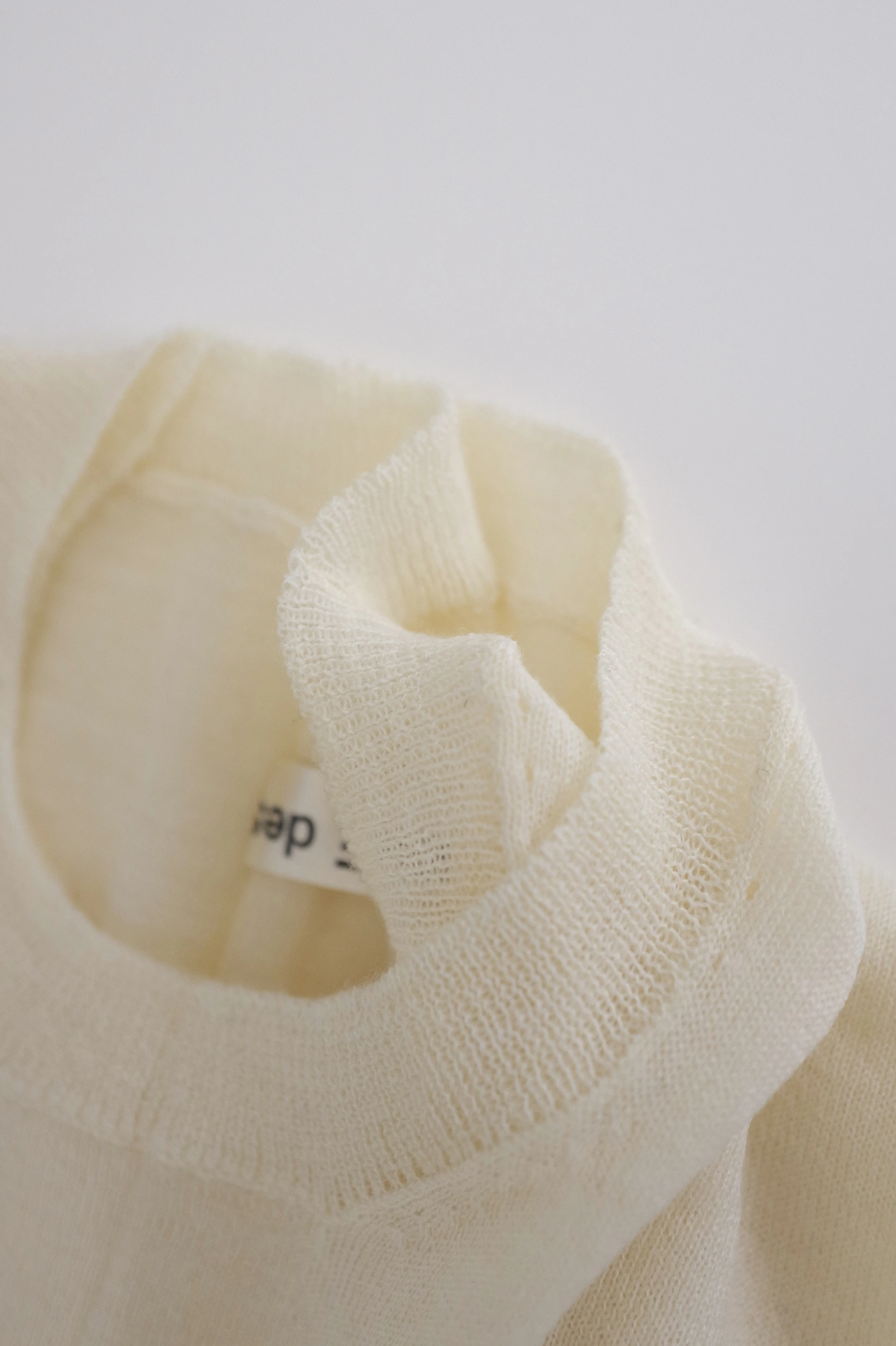 COMME DES GARÇONS Cardigan en laine Beige vintage, passéist — photo 11