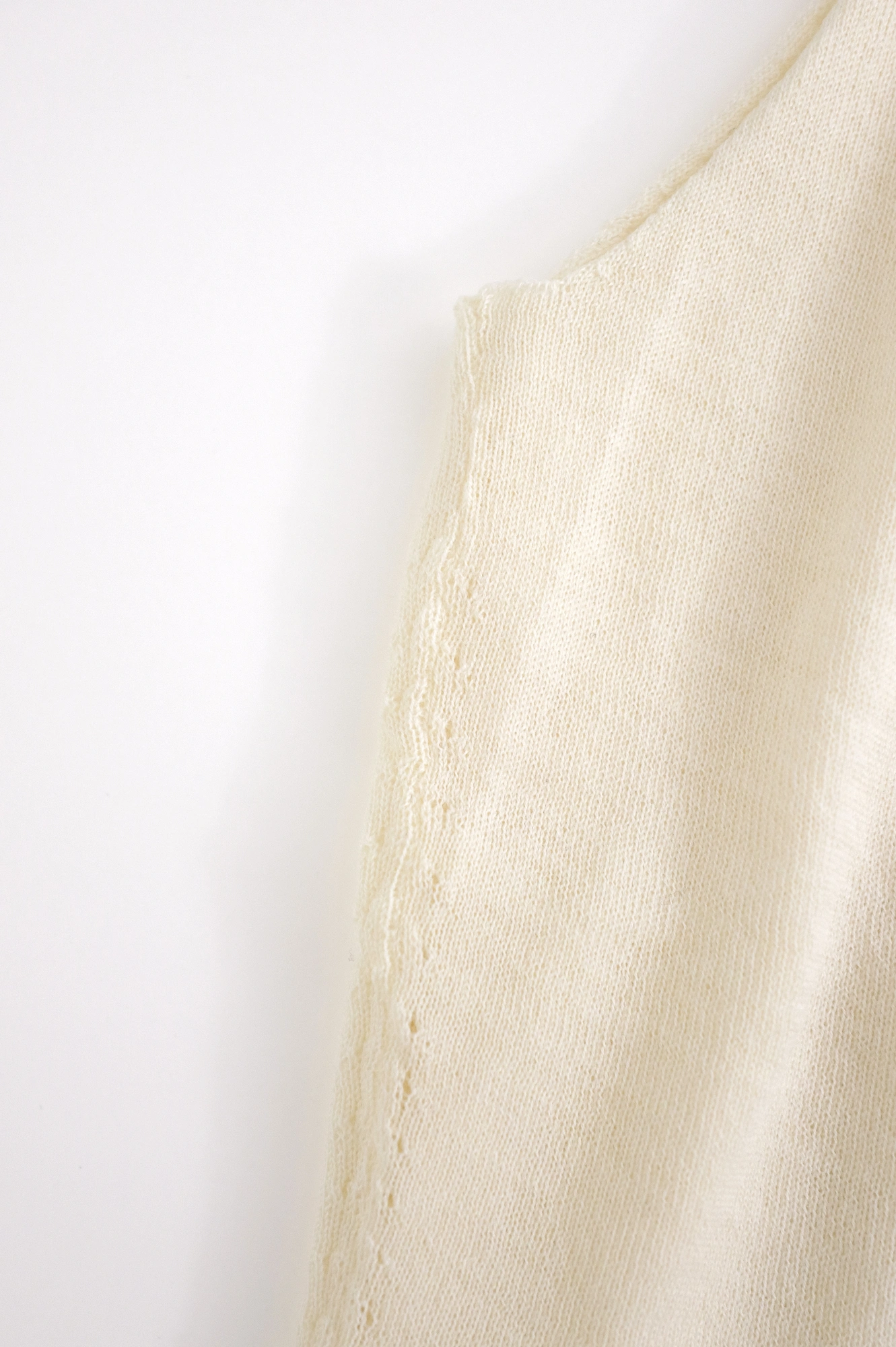 COMME DES GARÇONS Cardigan en laine Beige vintage, passéist — photo 17
