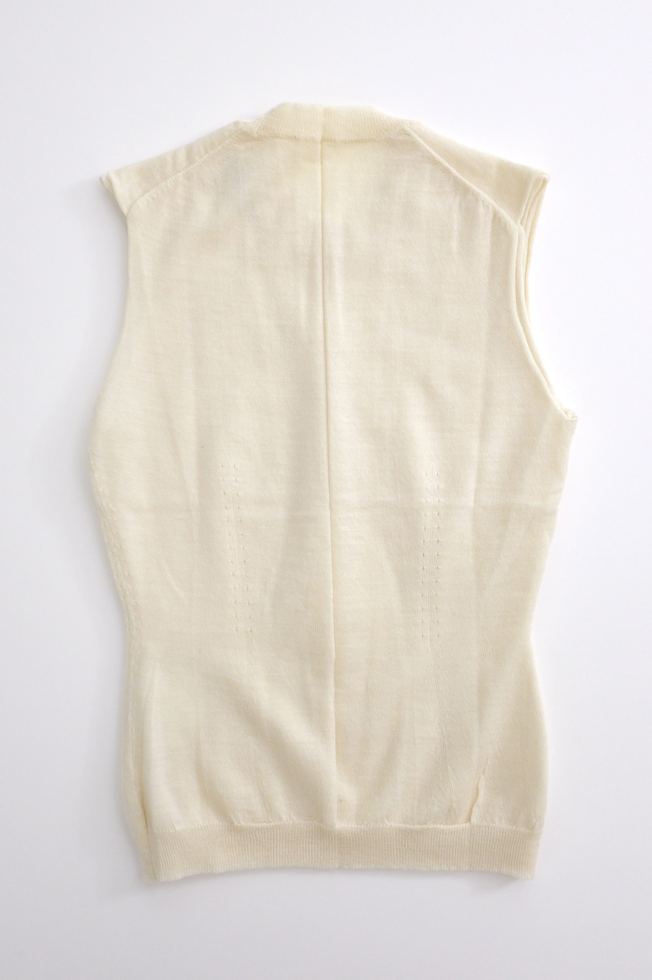 COMME DES GARÇONS Cardigan en laine Beige vintage, passéist — photo 18