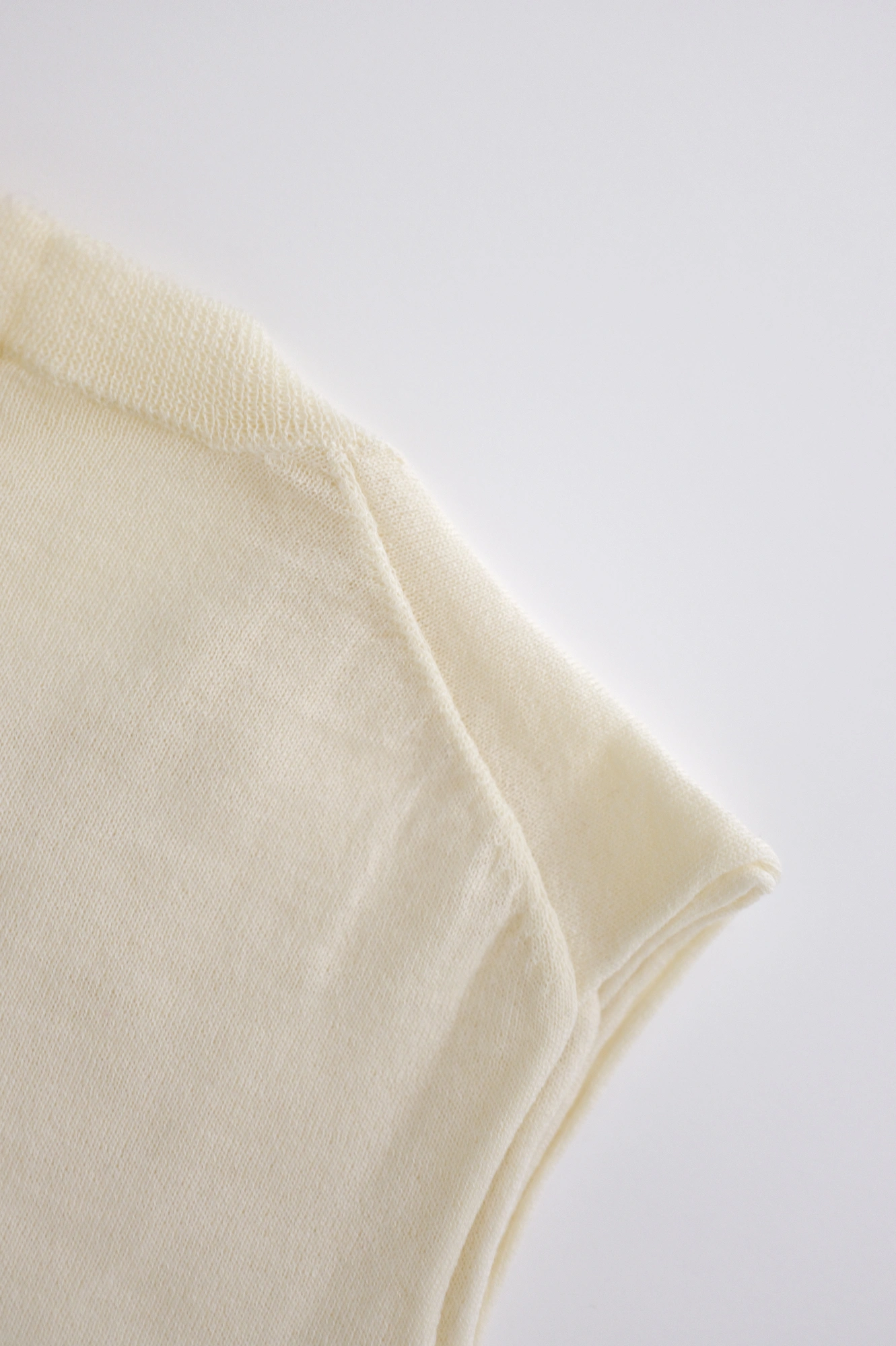 COMME DES GARÇONS Cardigan en laine Beige vintage, passéist — photo 20
