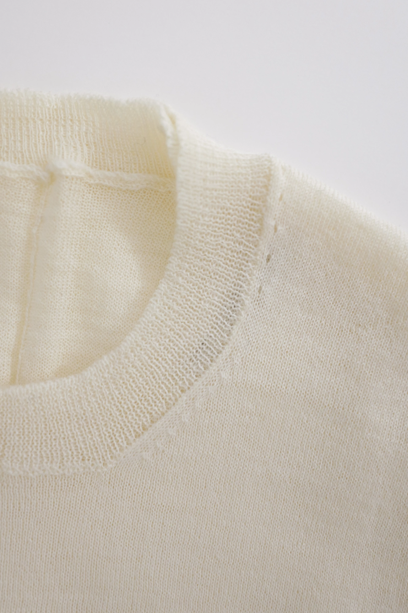 COMME DES GARÇONS Cardigan en laine Beige vintage, passéist — photo 4