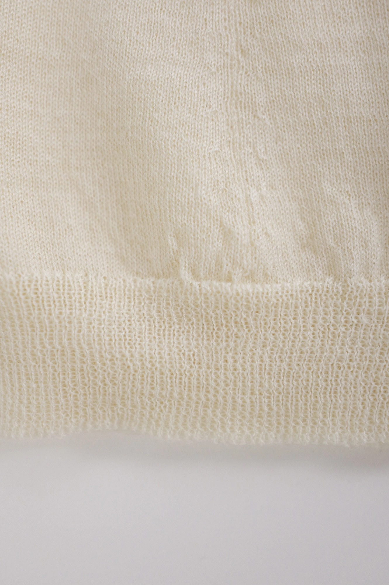 COMME DES GARÇONS Cardigan en laine Beige vintage, passéist — photo 10