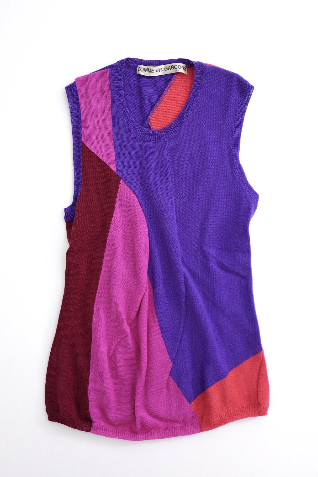 COMME DES GARÇONS Pull-over en laine Multicolore vintage, passéist — photo 2