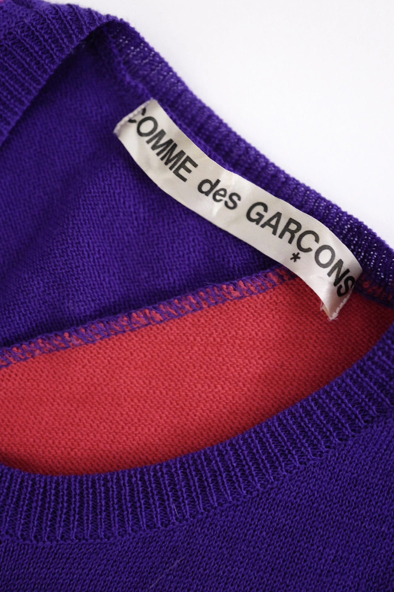 COMME DES GARÇONS Pull-over en laine Multicolore vintage, passéist — photo 5