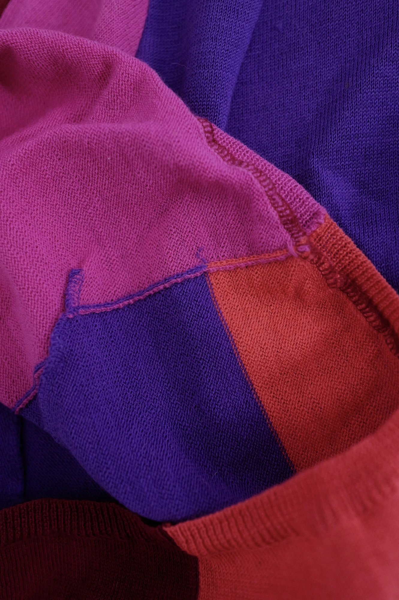 COMME DES GARÇONS Pull-over en laine Multicolore vintage, passéist — photo 8