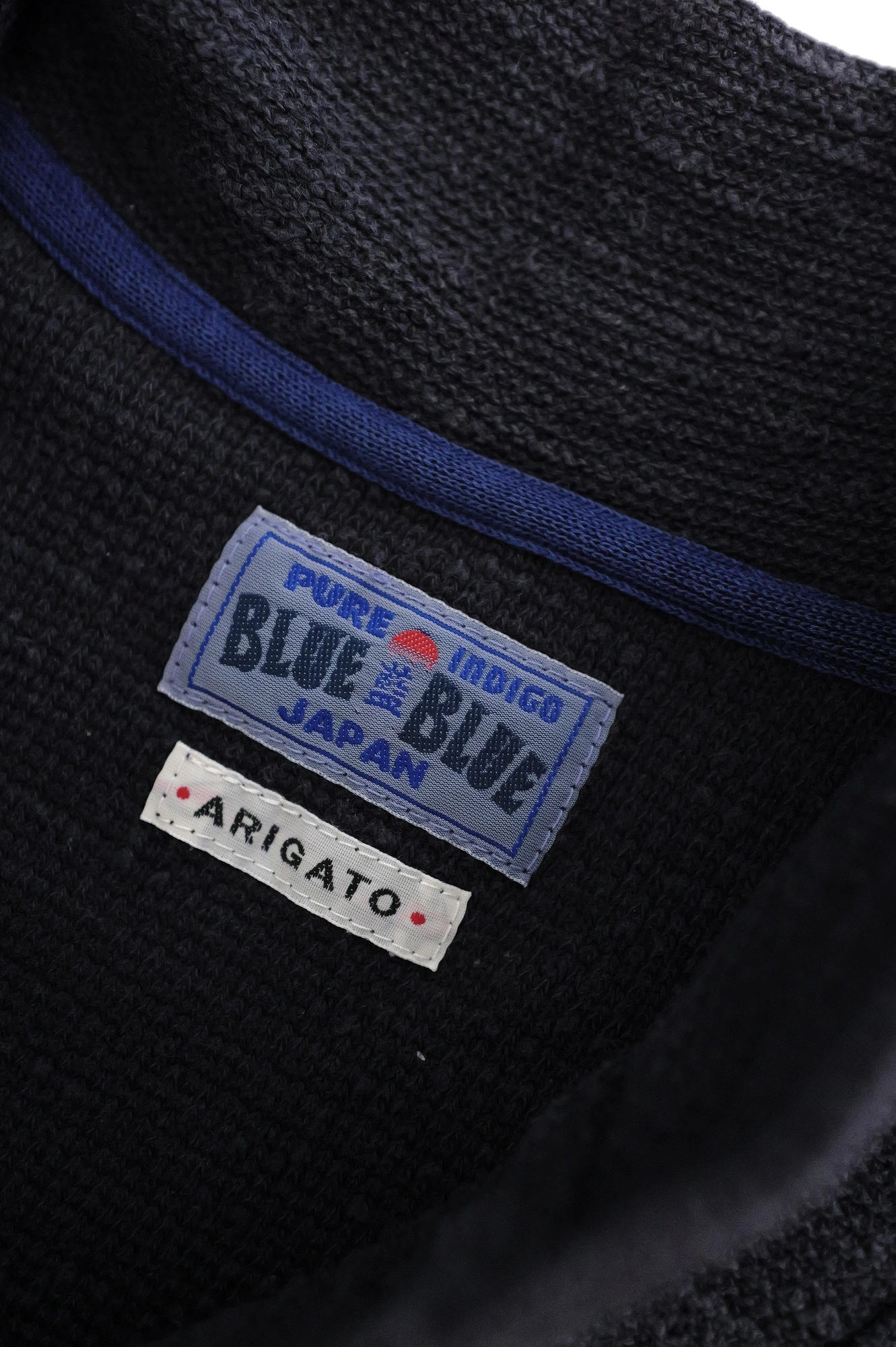 BLUE BLUE JAPAN Polo Marine vintage, passéist — photo 6