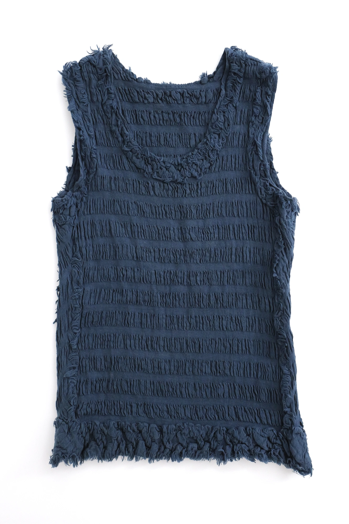 ISSEY MIYAKE Débardeur Bleu vintage, passéist — photo 1