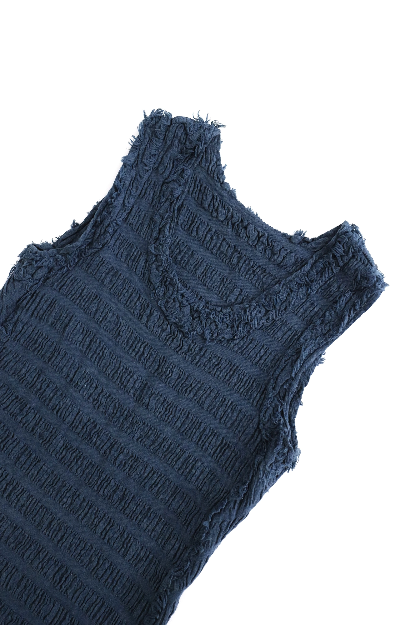 ISSEY MIYAKE Débardeur Bleu vintage, passéist — photo 2