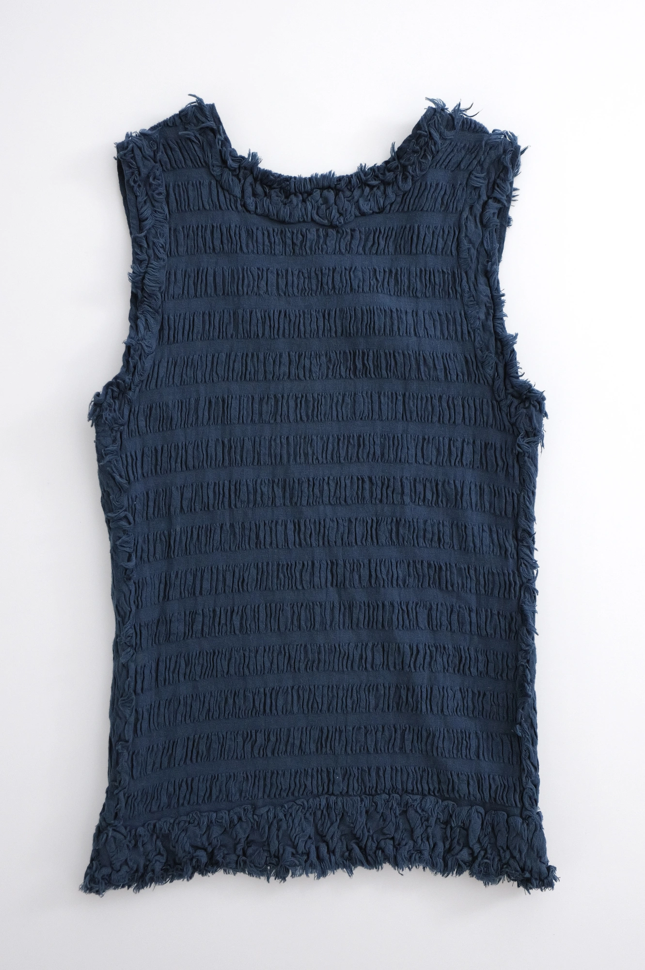 ISSEY MIYAKE Débardeur Bleu vintage, passéist — photo 13