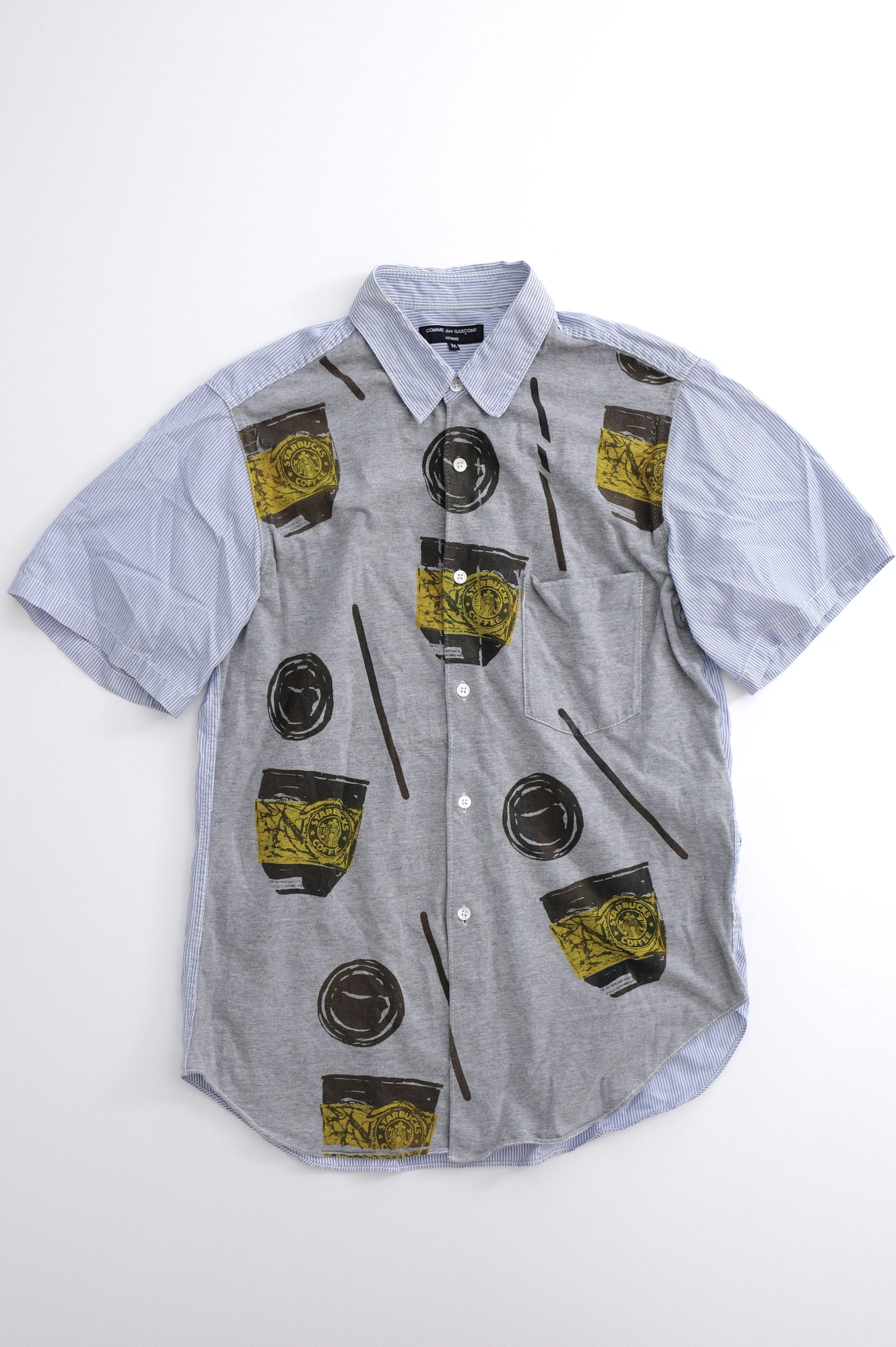 COMME DES GARÇONS Tee shirt Gris vintage, passéist — photo 1