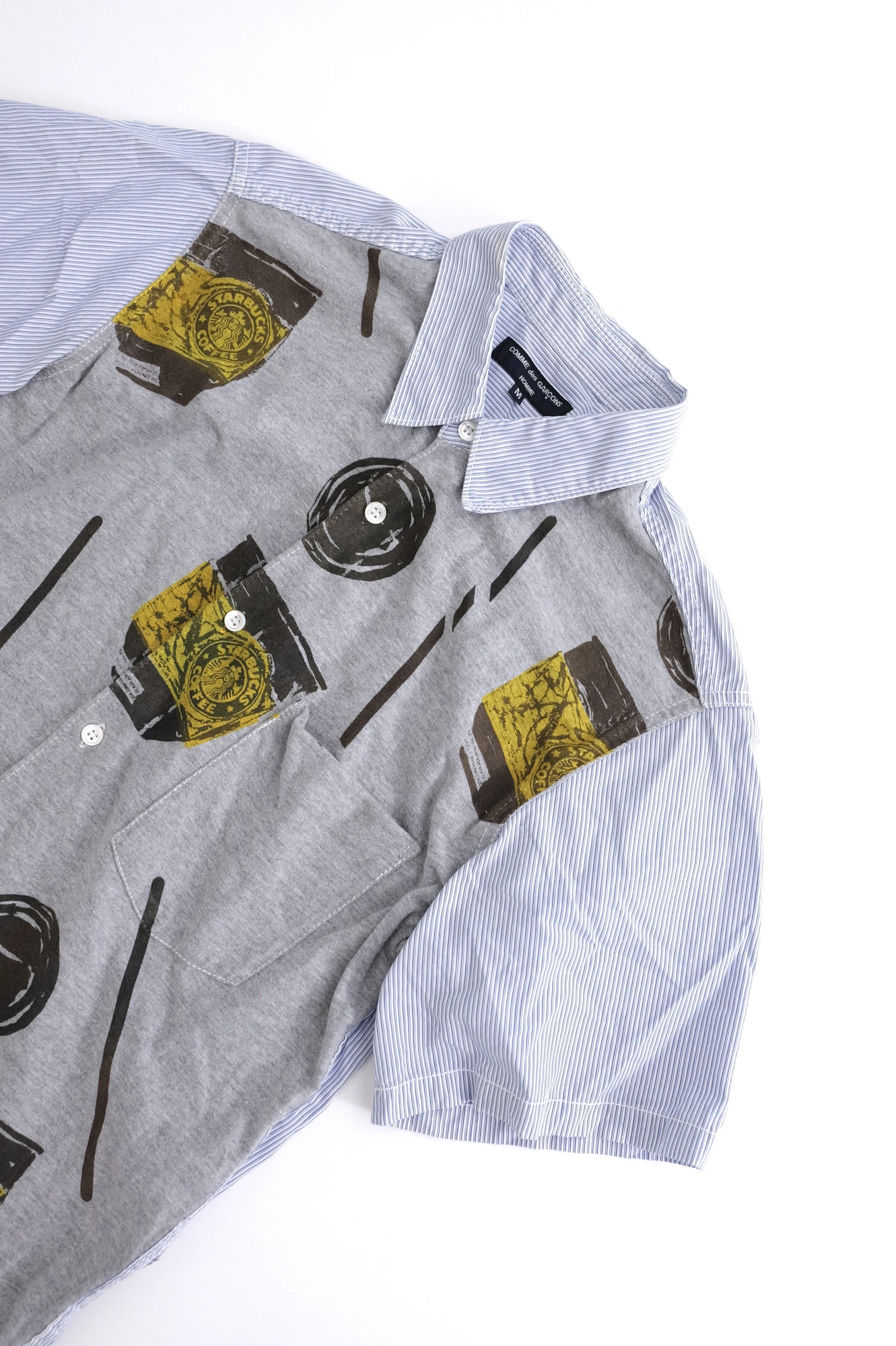 COMME DES GARÇONS Tee shirt Gris vintage, passéist — photo 2