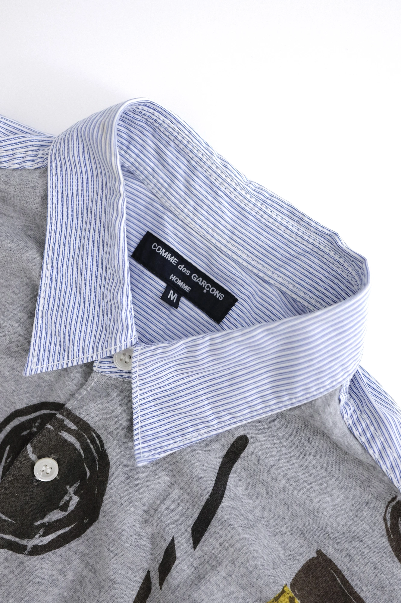COMME DES GARÇONS Tee shirt Gris vintage, passéist — photo 4
