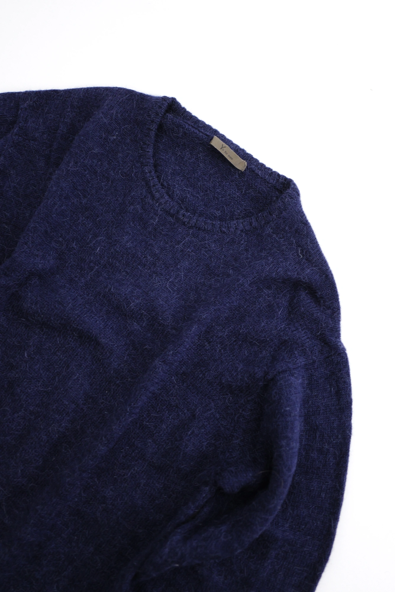 YOHJI YAMAMOTO Pull en laine Marine vintage, passéist — photo 2