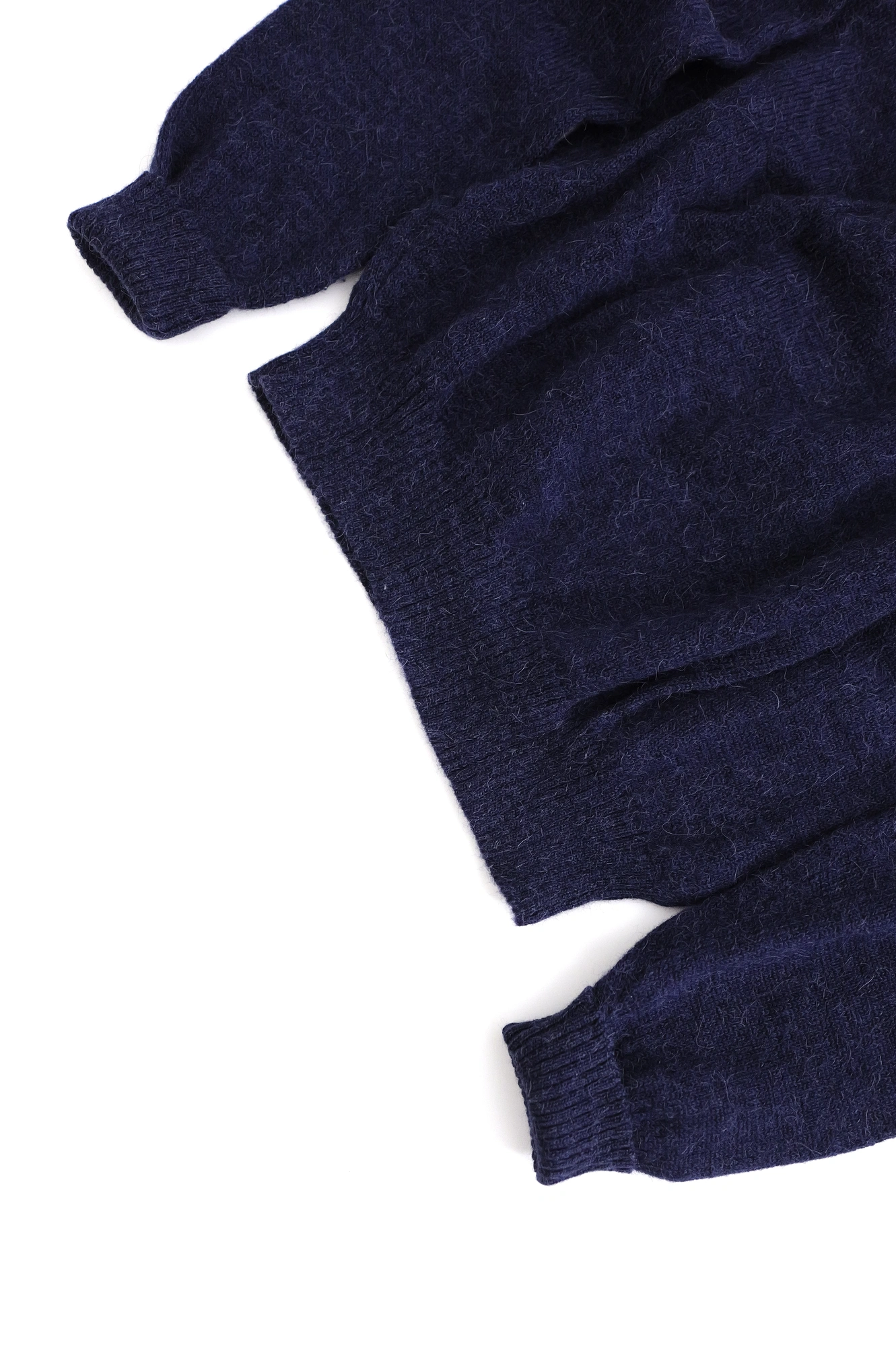 YOHJI YAMAMOTO Pull en laine Marine vintage, passéist — photo 12