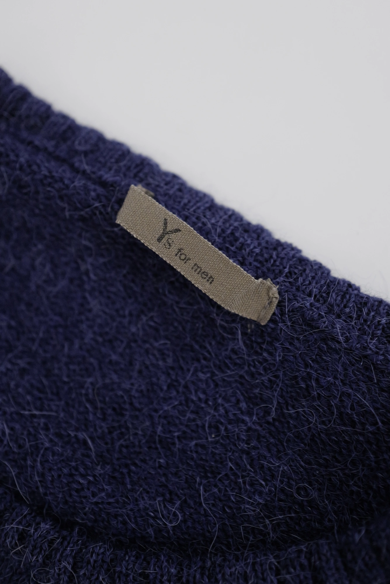 YOHJI YAMAMOTO Pull en laine Marine vintage, passéist — photo 3