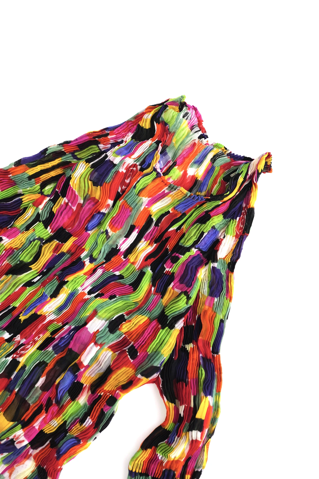 ISSEY MIYAKE Blouse Multicolore vintage, passéist — photo 2