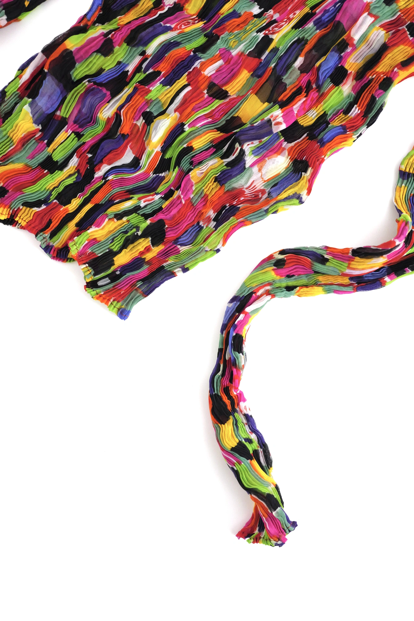 ISSEY MIYAKE Blouse Multicolore vintage, passéist — photo 3