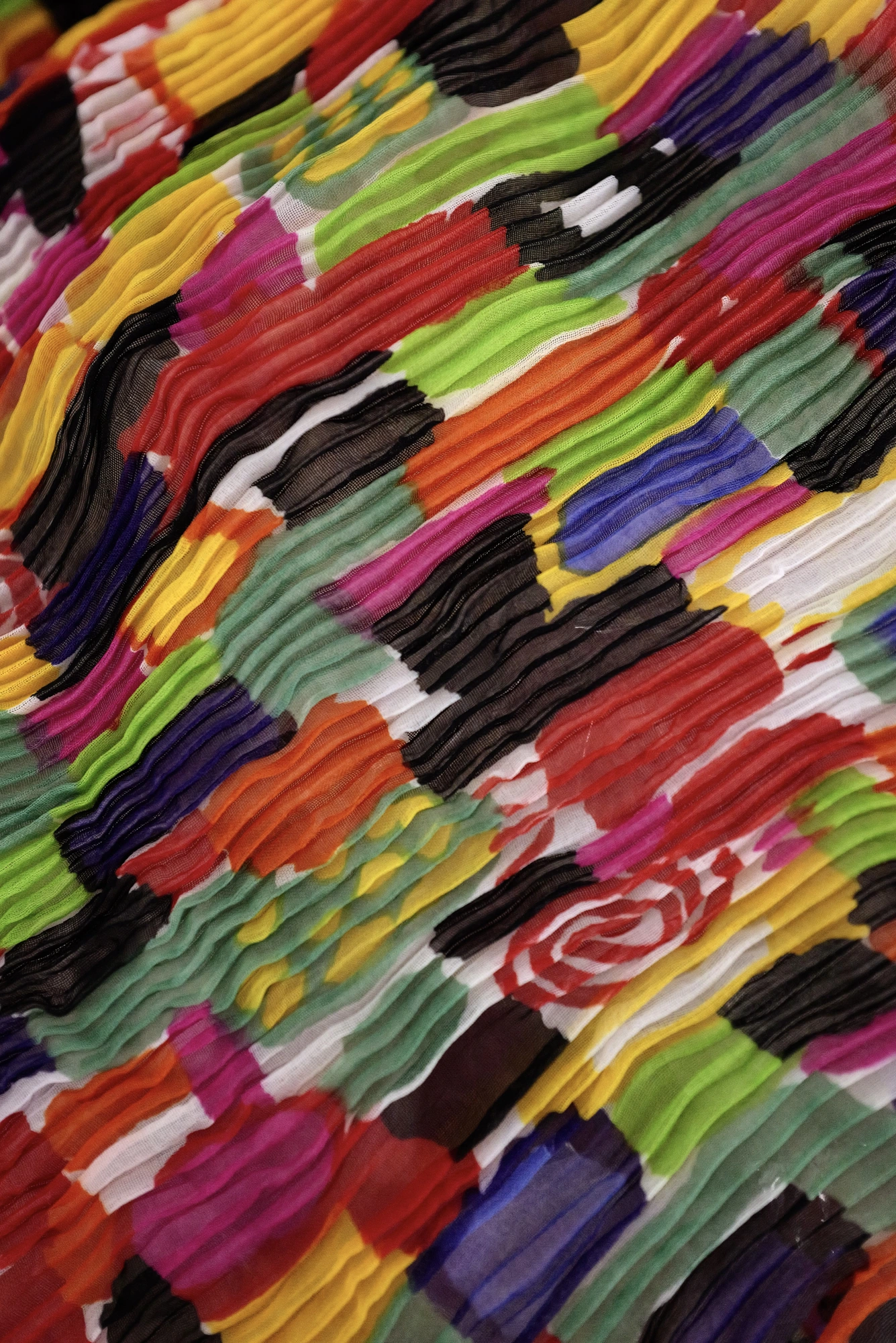 ISSEY MIYAKE Blouse Multicolore vintage, passéist — photo 7