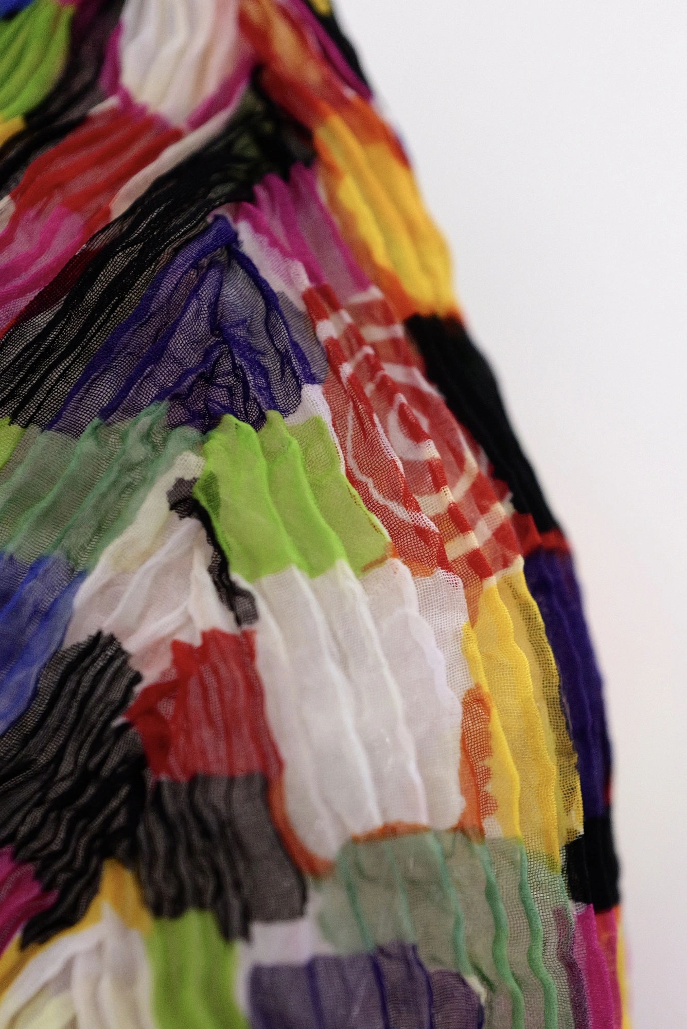 ISSEY MIYAKE Blouse Multicolore vintage, passéist — photo 9