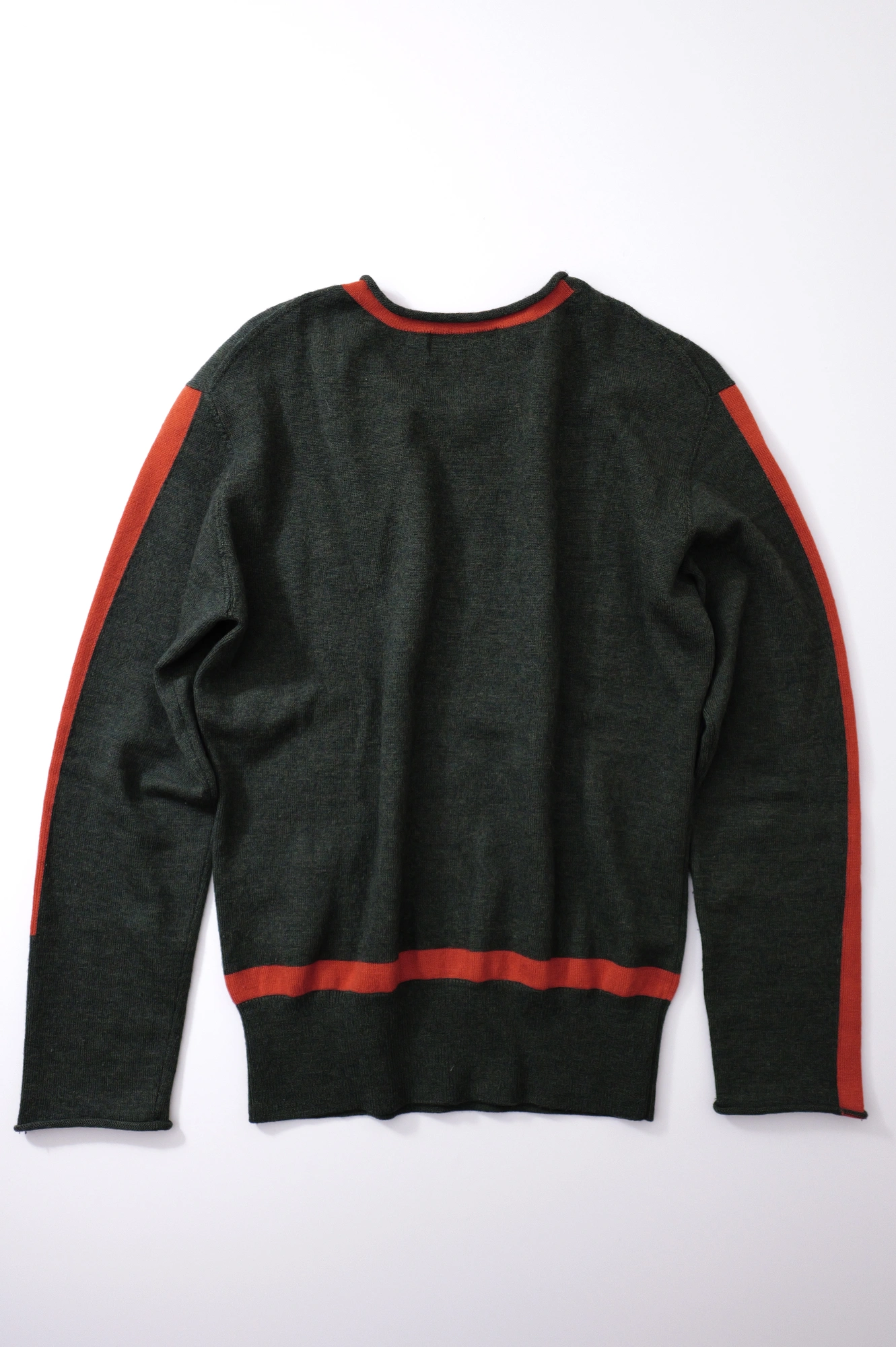 YOHJI YAMAMOTO Pull en laine Vert vintage, passéist — photo 13