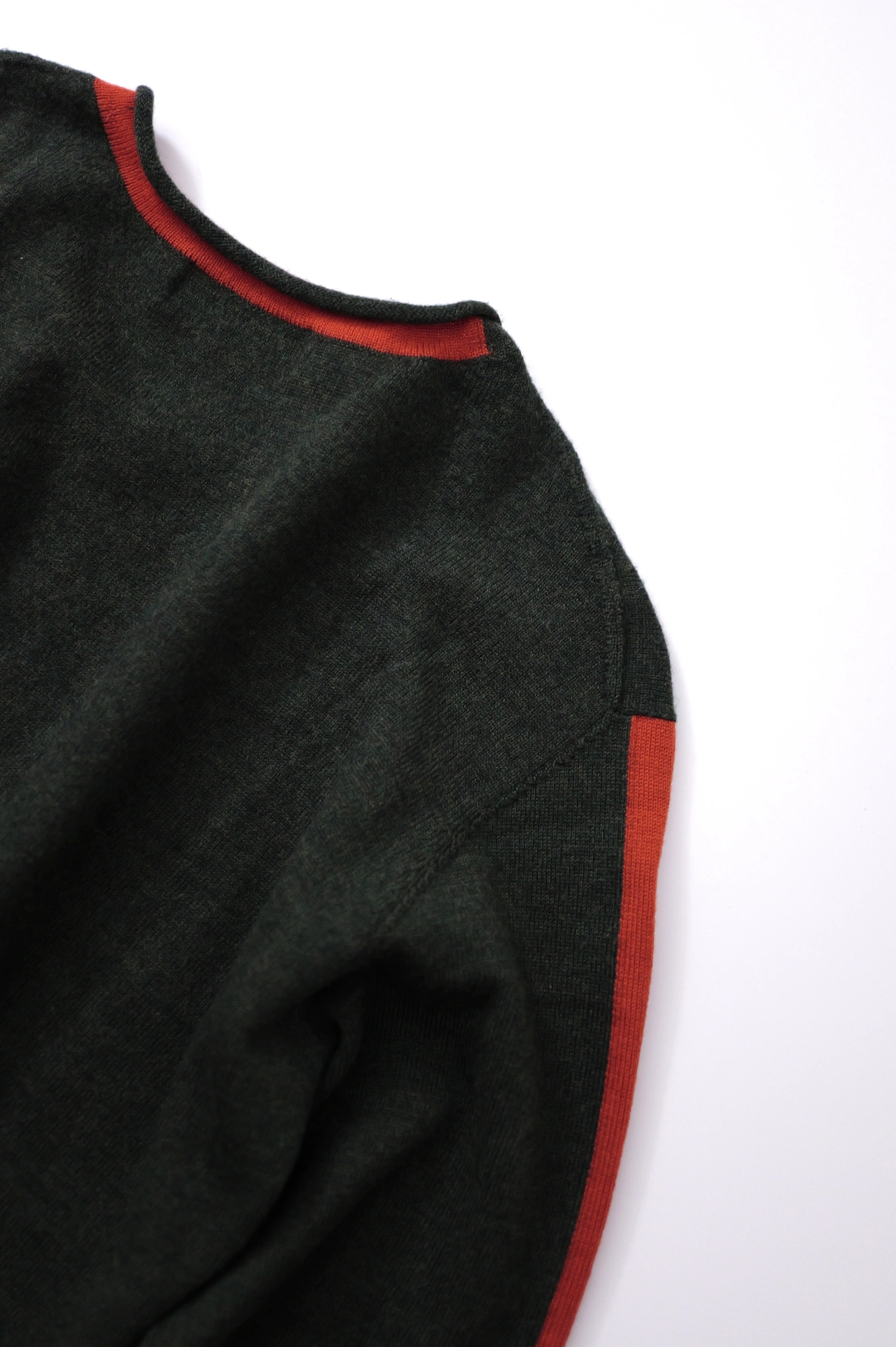 YOHJI YAMAMOTO Pull en laine Vert vintage, passéist — photo 14