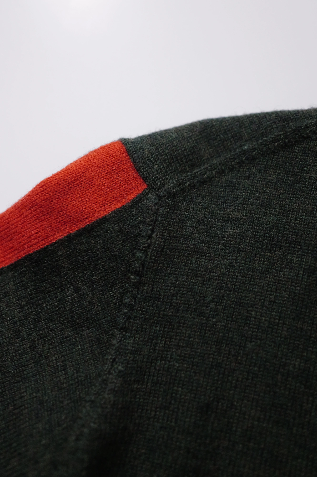YOHJI YAMAMOTO Pull en laine Vert vintage, passéist — photo 16