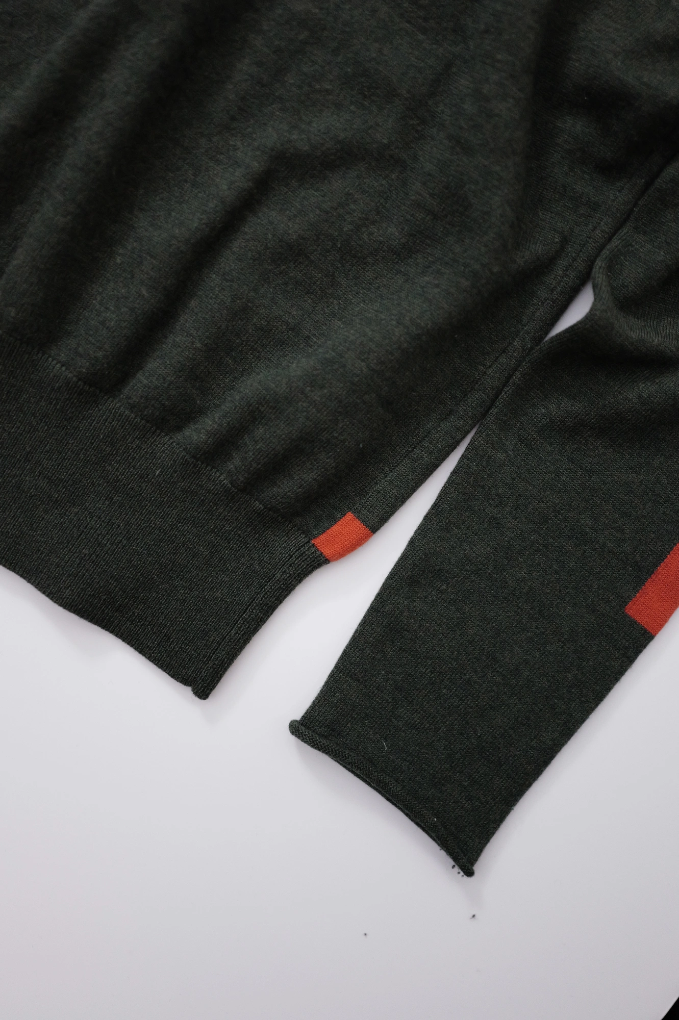YOHJI YAMAMOTO Pull en laine Vert vintage, passéist — photo 3