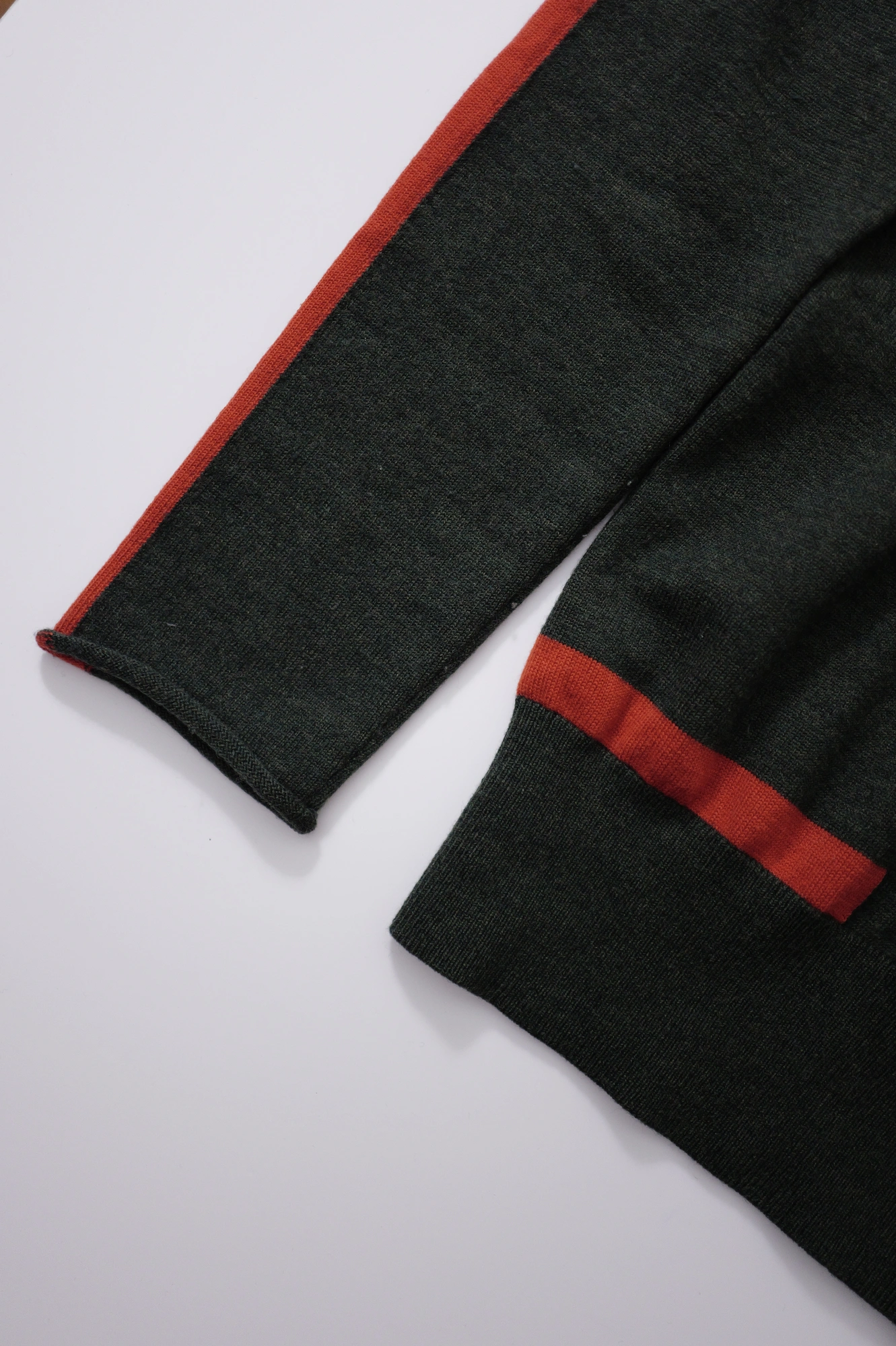 YOHJI YAMAMOTO Pull en laine Vert vintage, passéist — photo 4