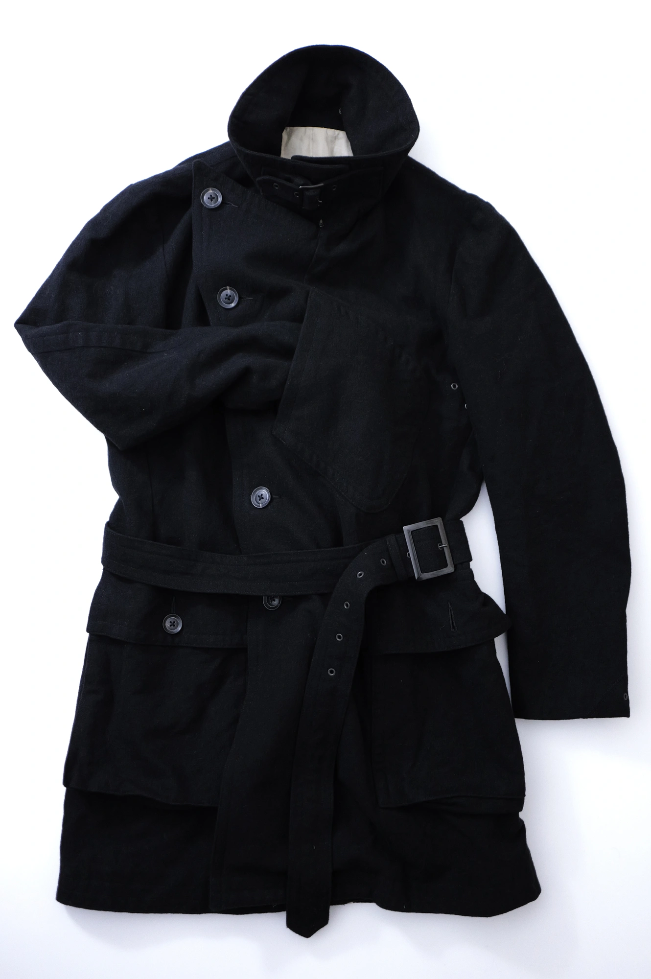 YOHJI YAMAMOTO Parka en laine Noir vintage, passéist — photo 1