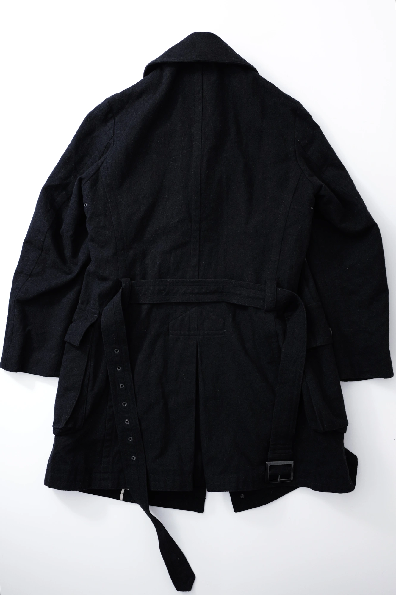 YOHJI YAMAMOTO Parka en laine Noir vintage, passéist — photo 14