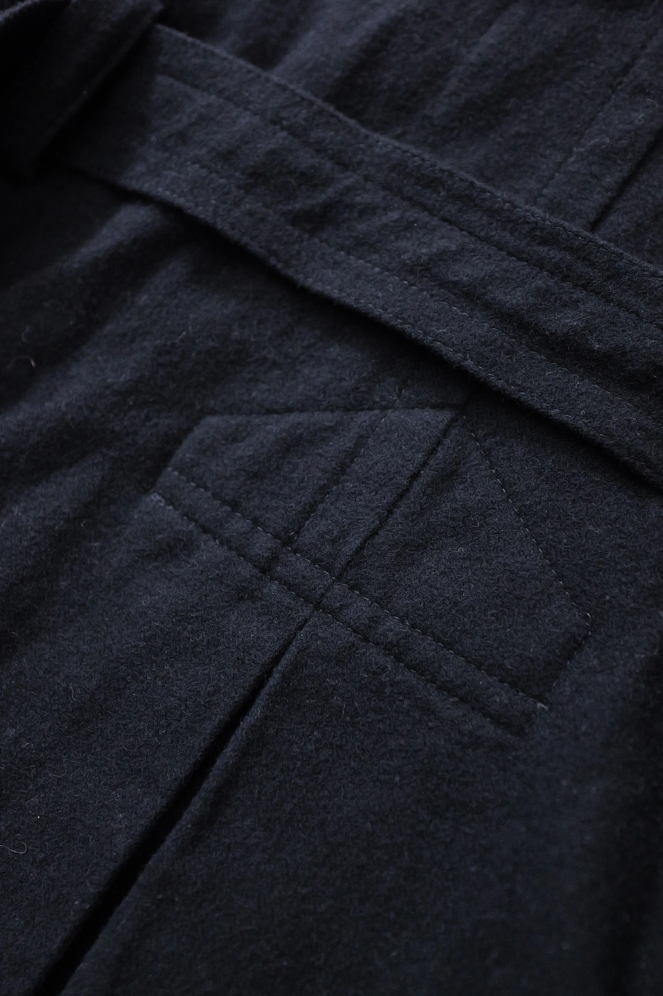 YOHJI YAMAMOTO Parka en laine Noir vintage, passéist — photo 16