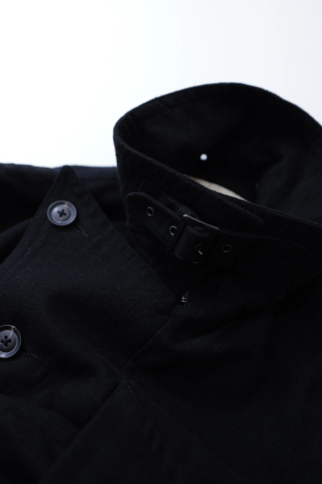 YOHJI YAMAMOTO Parka en laine Noir vintage, passéist — photo 5