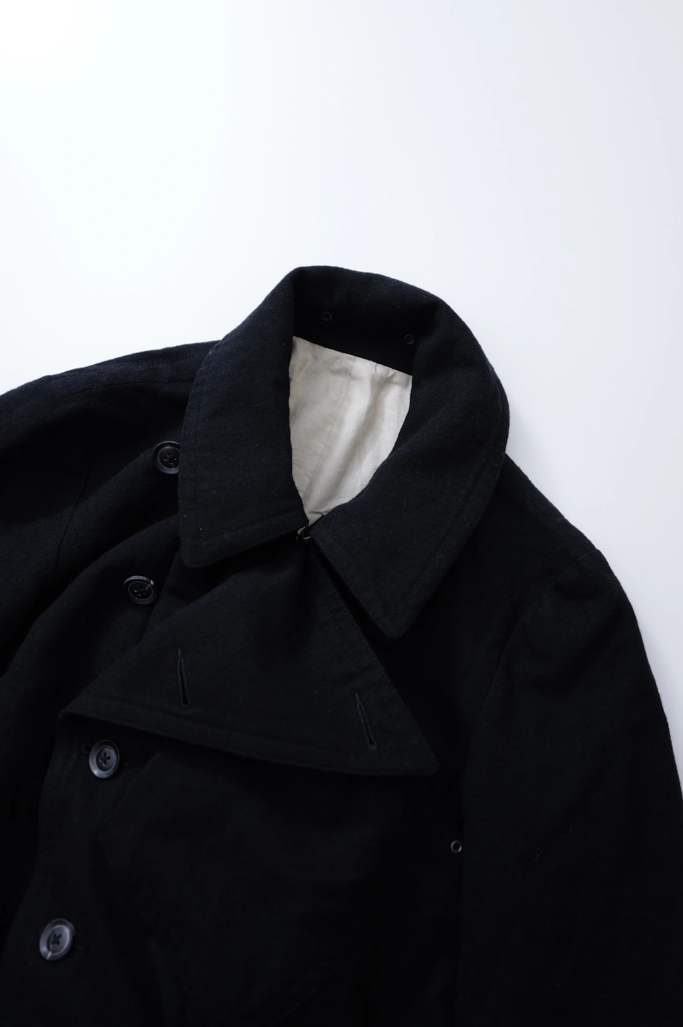YOHJI YAMAMOTO Parka en laine Noir vintage, passéist — photo 8