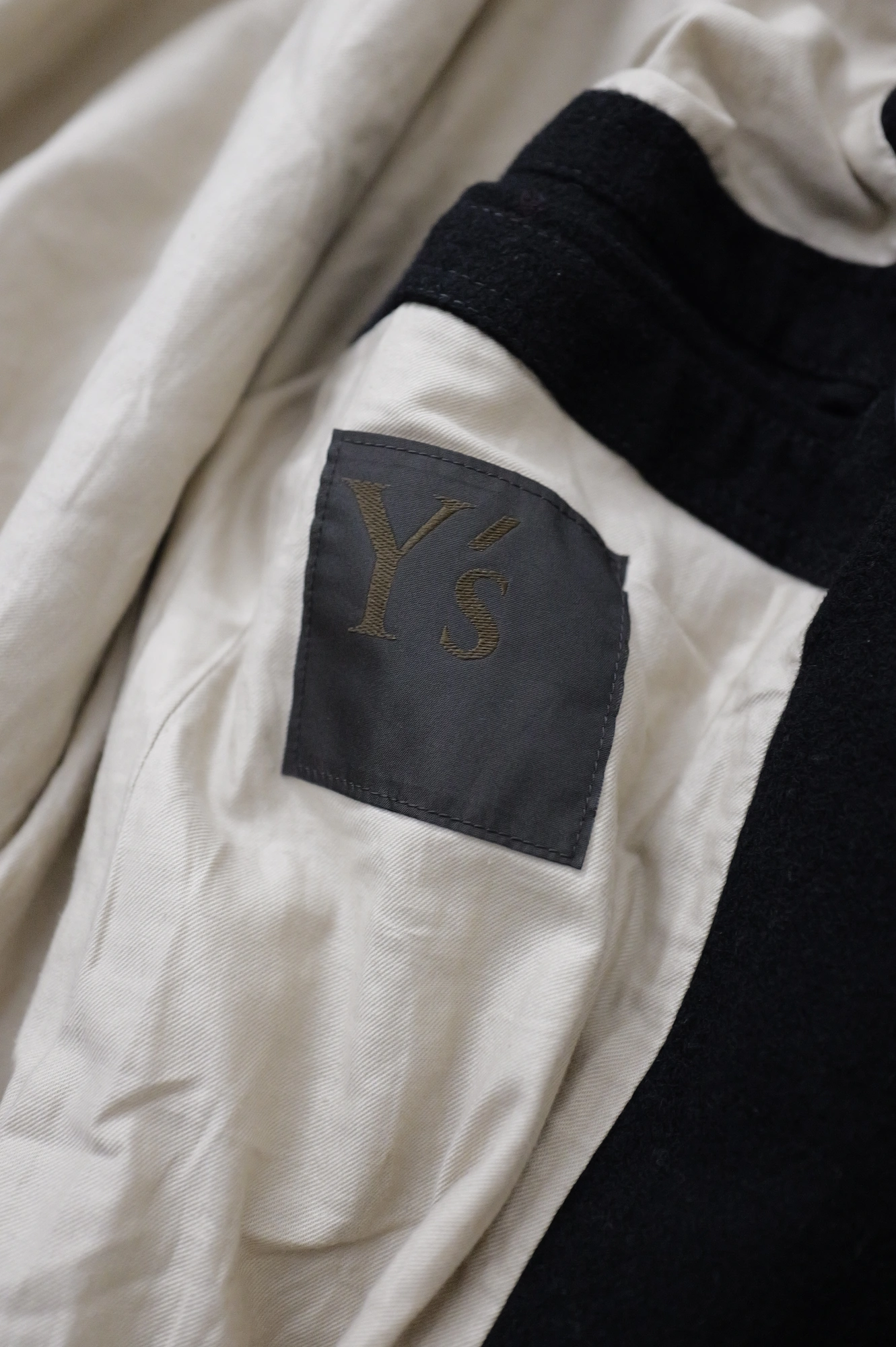 YOHJI YAMAMOTO Parka en laine Noir vintage, passéist — photo 10