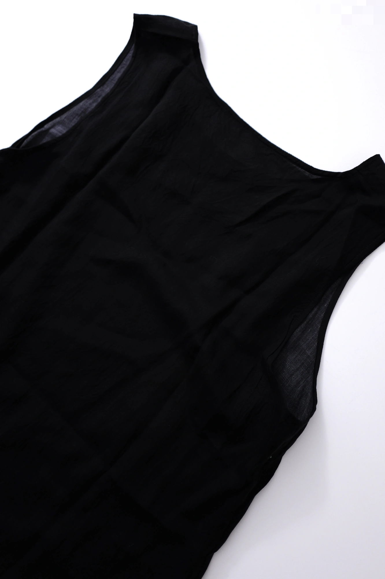 YOHJI YAMAMOTO Débardeur Noir vintage, passéist — photo 10