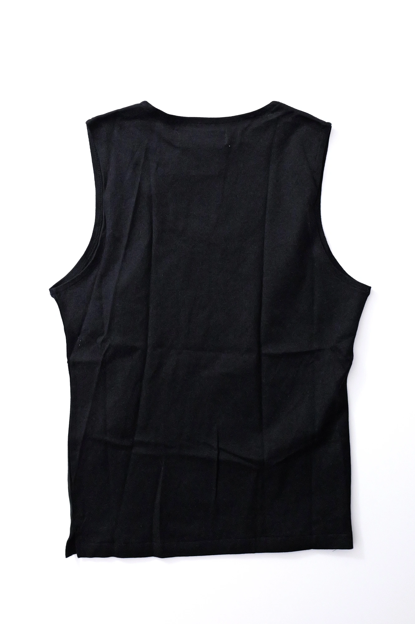 YOHJI YAMAMOTO Débardeur Noir vintage, passéist — photo 9