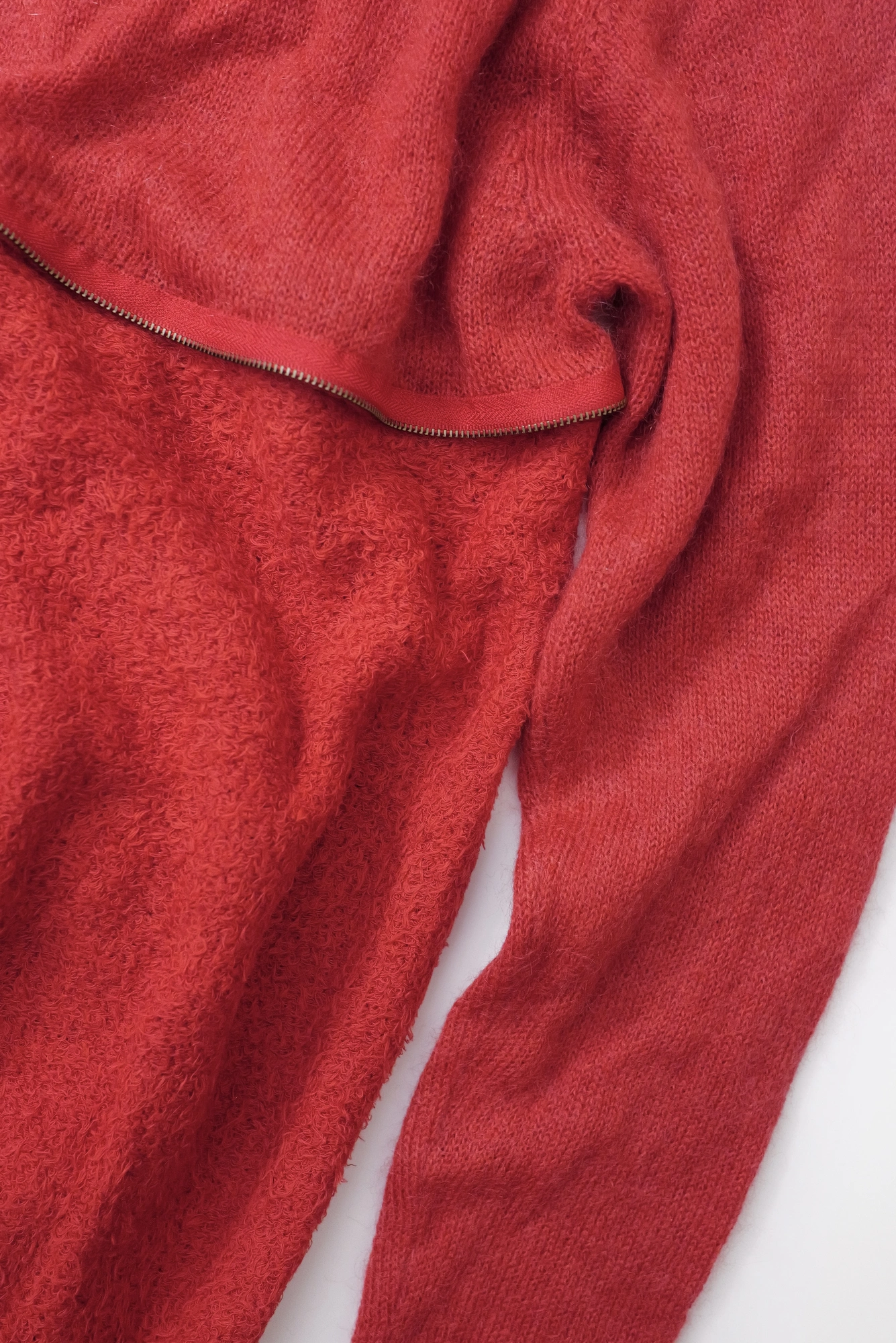 YOHJI YAMAMOTO Pull en laine Rouge vintage, passéist — photo 3