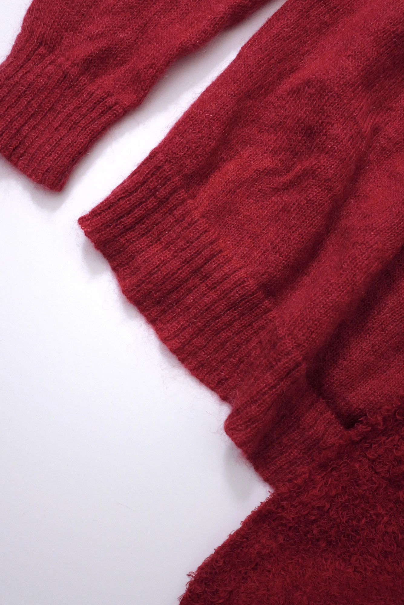 YOHJI YAMAMOTO Pull en laine Rouge vintage, passéist — photo 5
