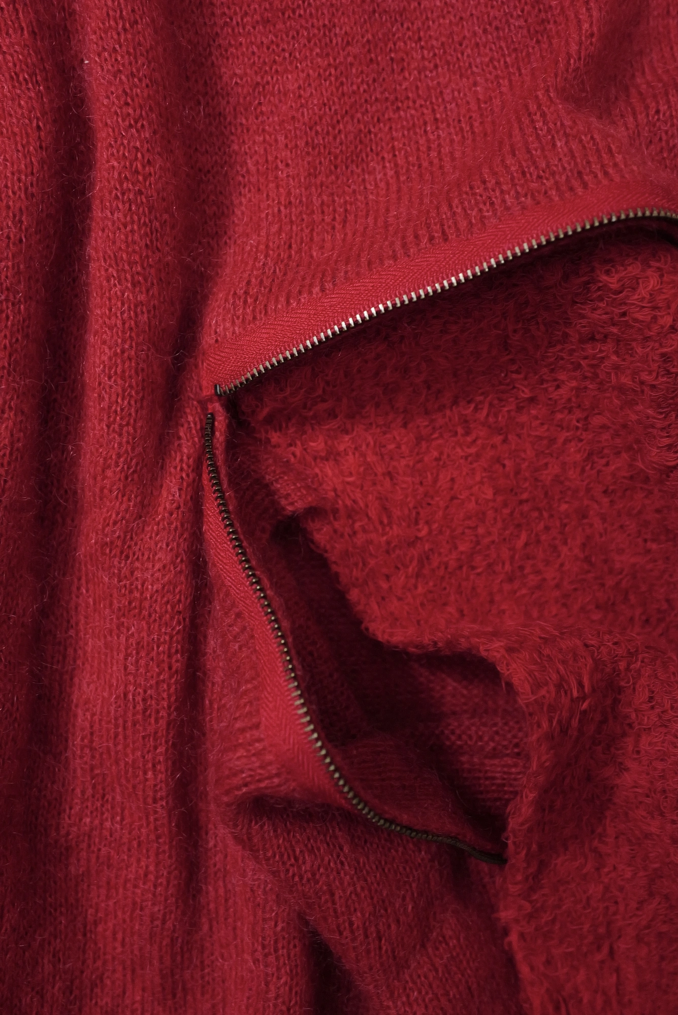 YOHJI YAMAMOTO Pull en laine Rouge vintage, passéist — photo 6