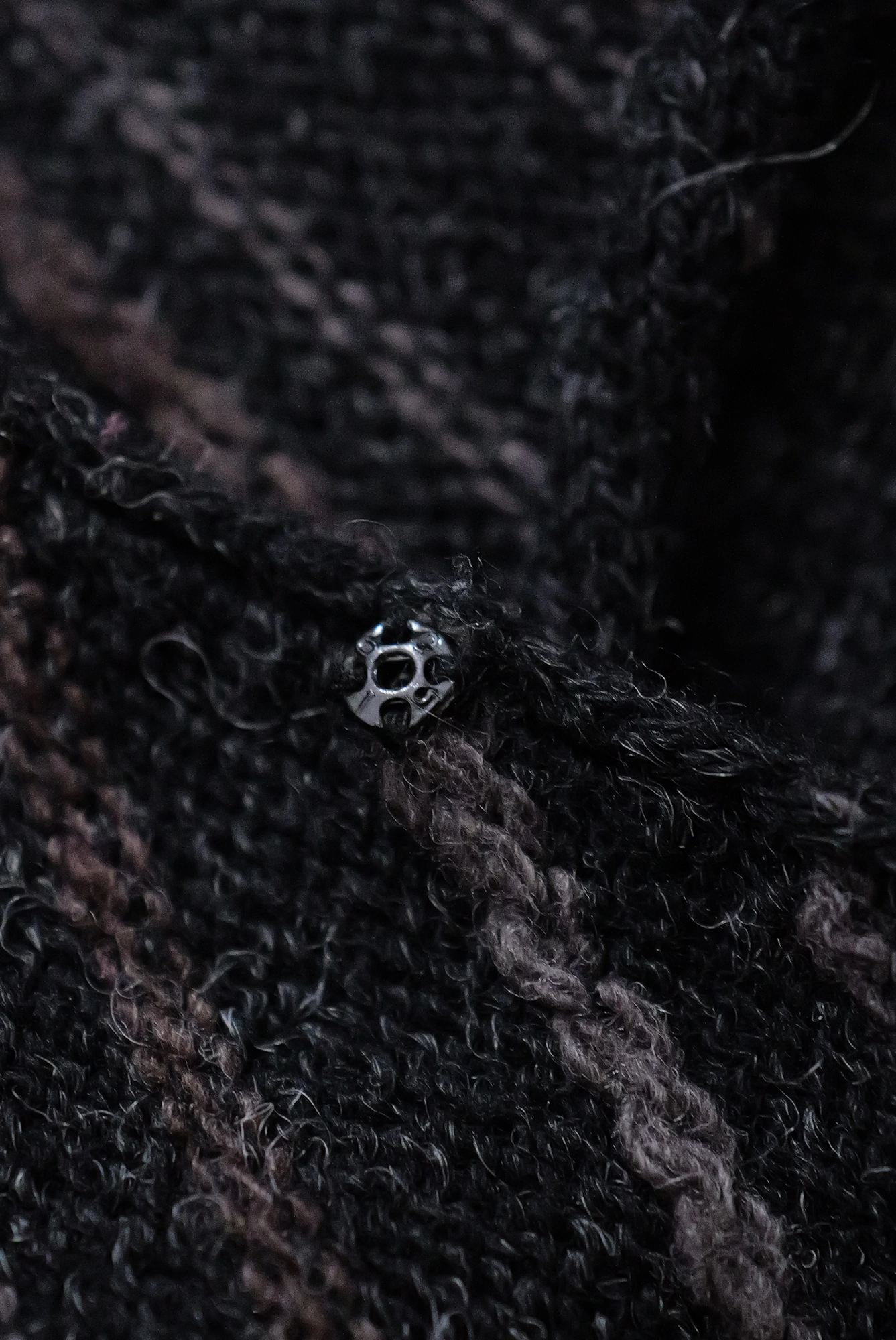 YOHJI YAMAMOTO Gilet long en laine Noir vintage, passéist — photo 12