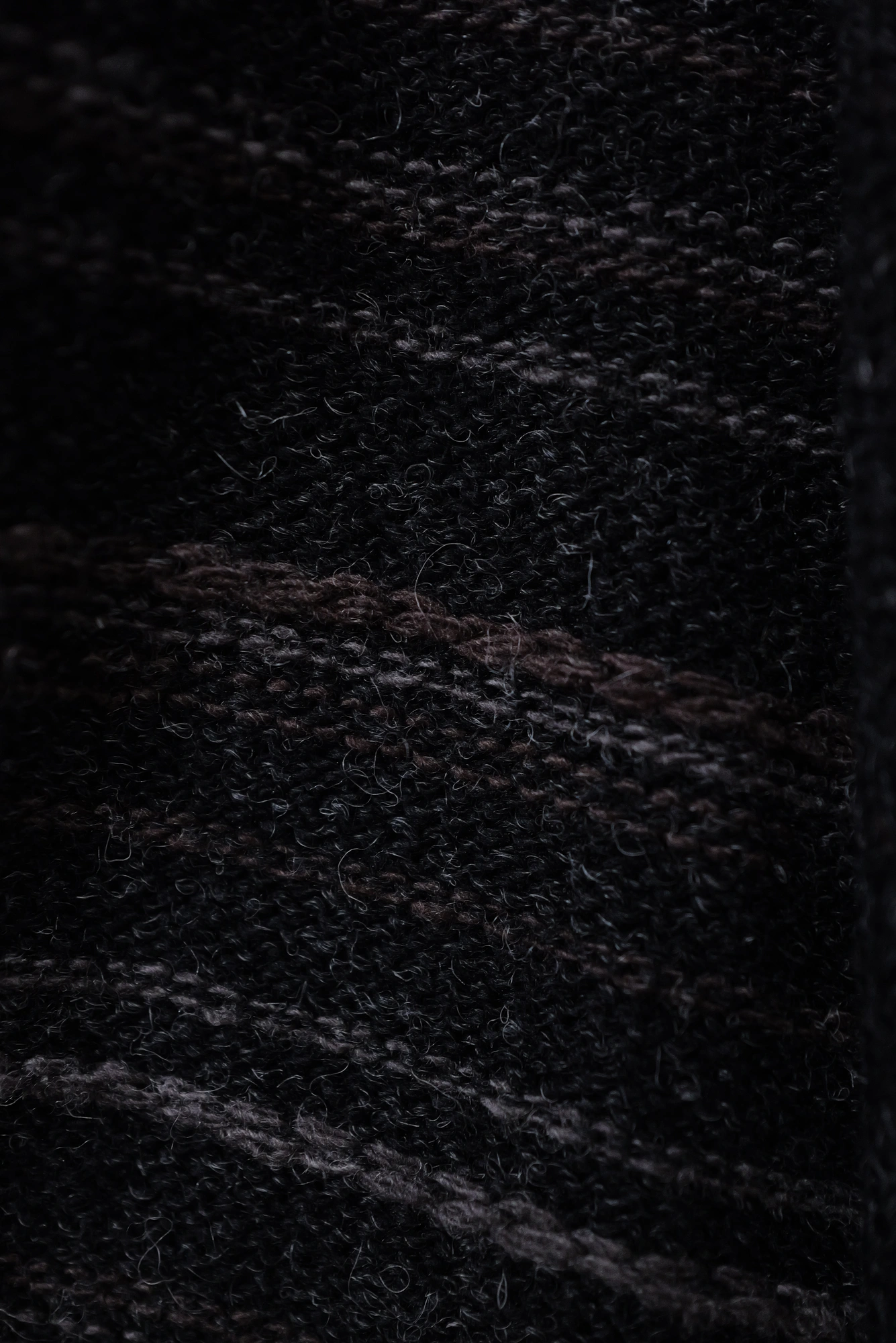 YOHJI YAMAMOTO Gilet long en laine Noir vintage, passéist — photo 14