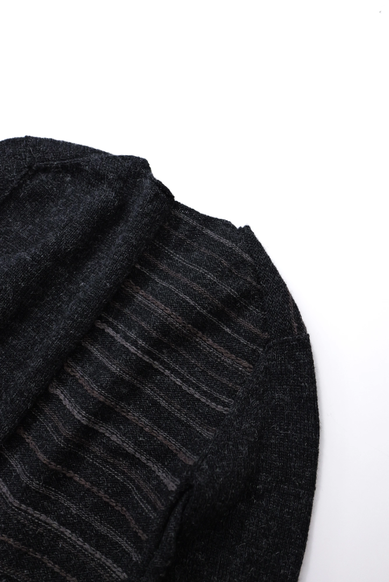 YOHJI YAMAMOTO Gilet long en laine Noir vintage, passéist — photo 17