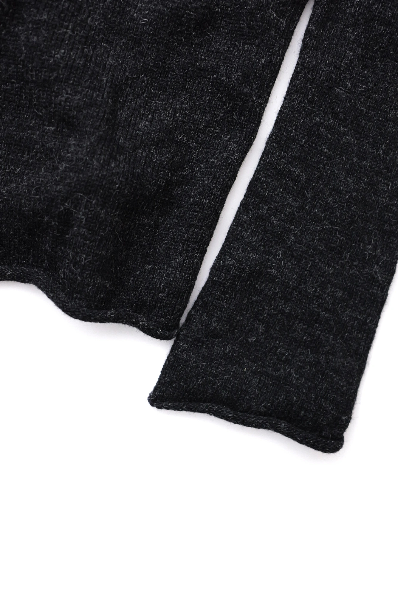 YOHJI YAMAMOTO Gilet long en laine Noir vintage, passéist — photo 3