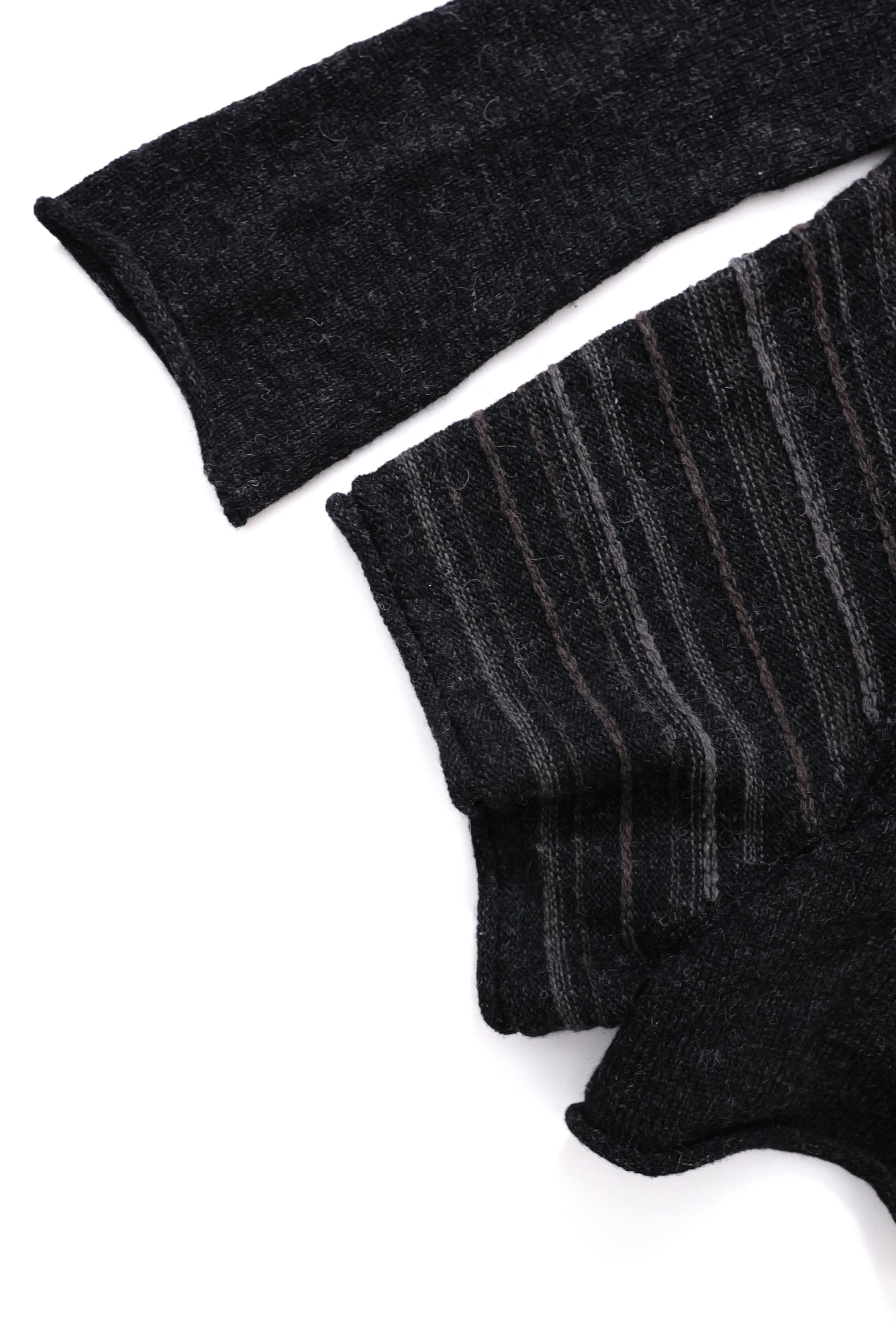 YOHJI YAMAMOTO Gilet long en laine Noir vintage, passéist — photo 4