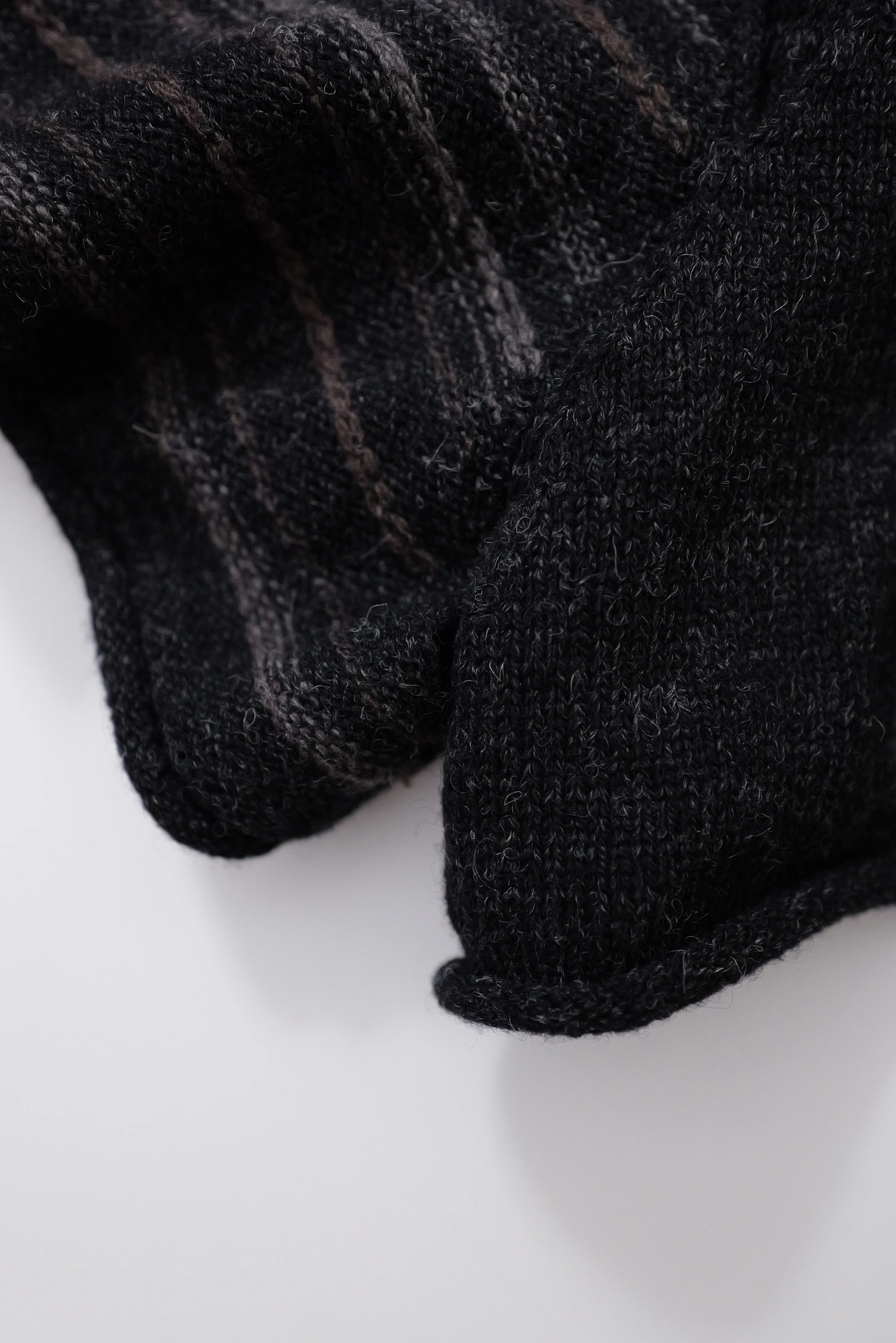 YOHJI YAMAMOTO Gilet long en laine Noir vintage, passéist — photo 5