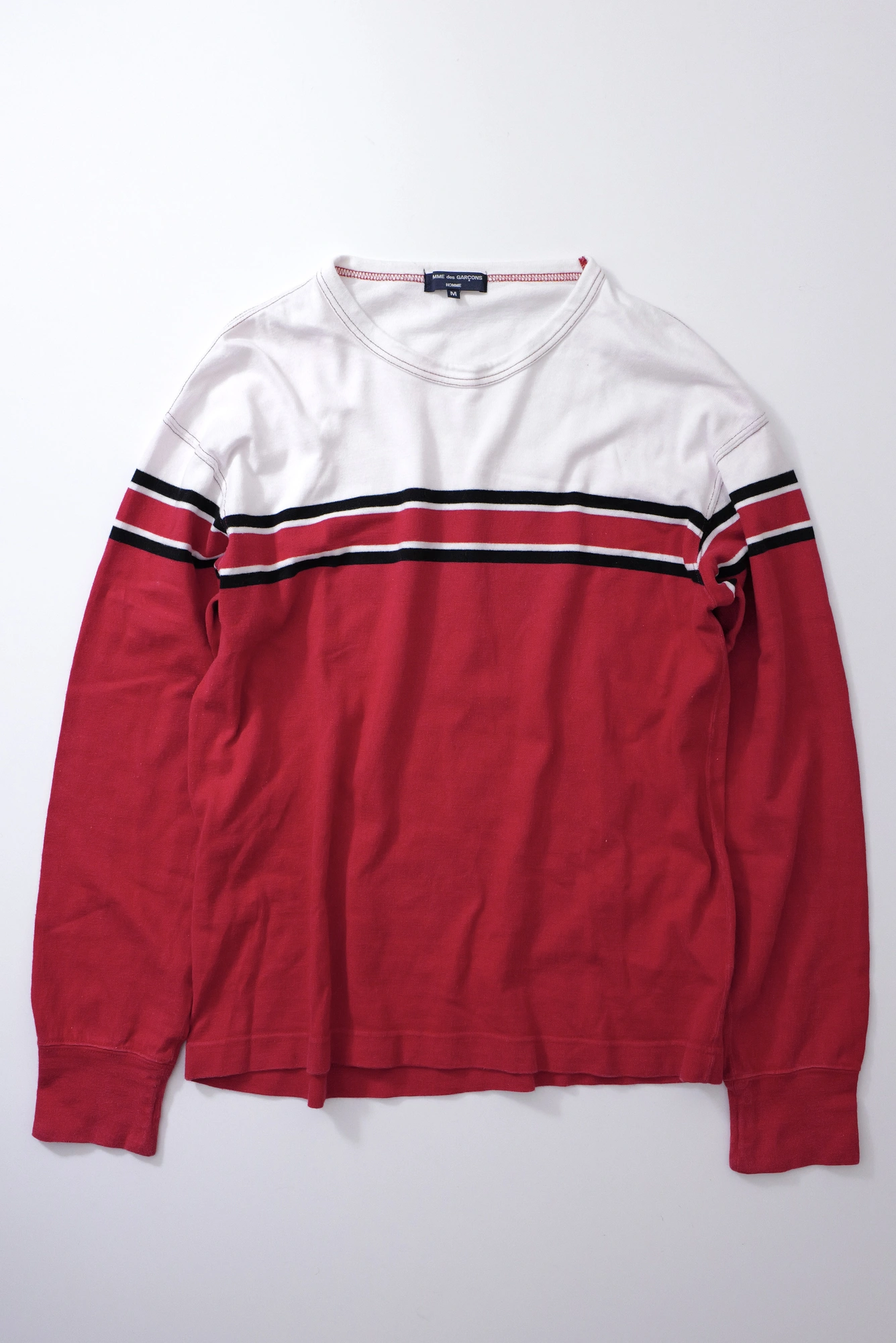 COMME DES GARÇONS Sweat Rouge vintage, passéist — photo 3