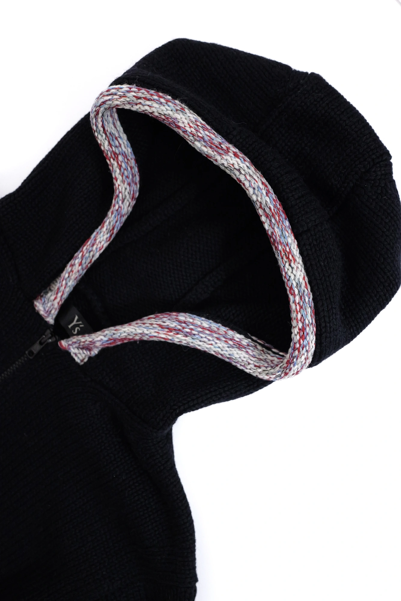 YOHJI YAMAMOTO Pull en laine Noir vintage, passéist — photo 2