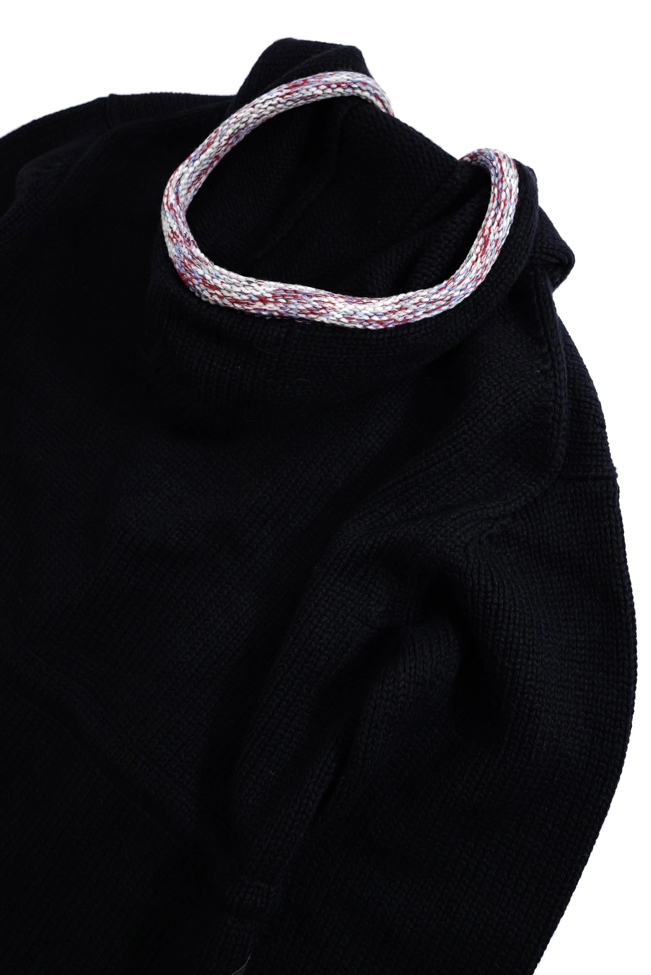 YOHJI YAMAMOTO Pull en laine Noir vintage, passéist — photo 13