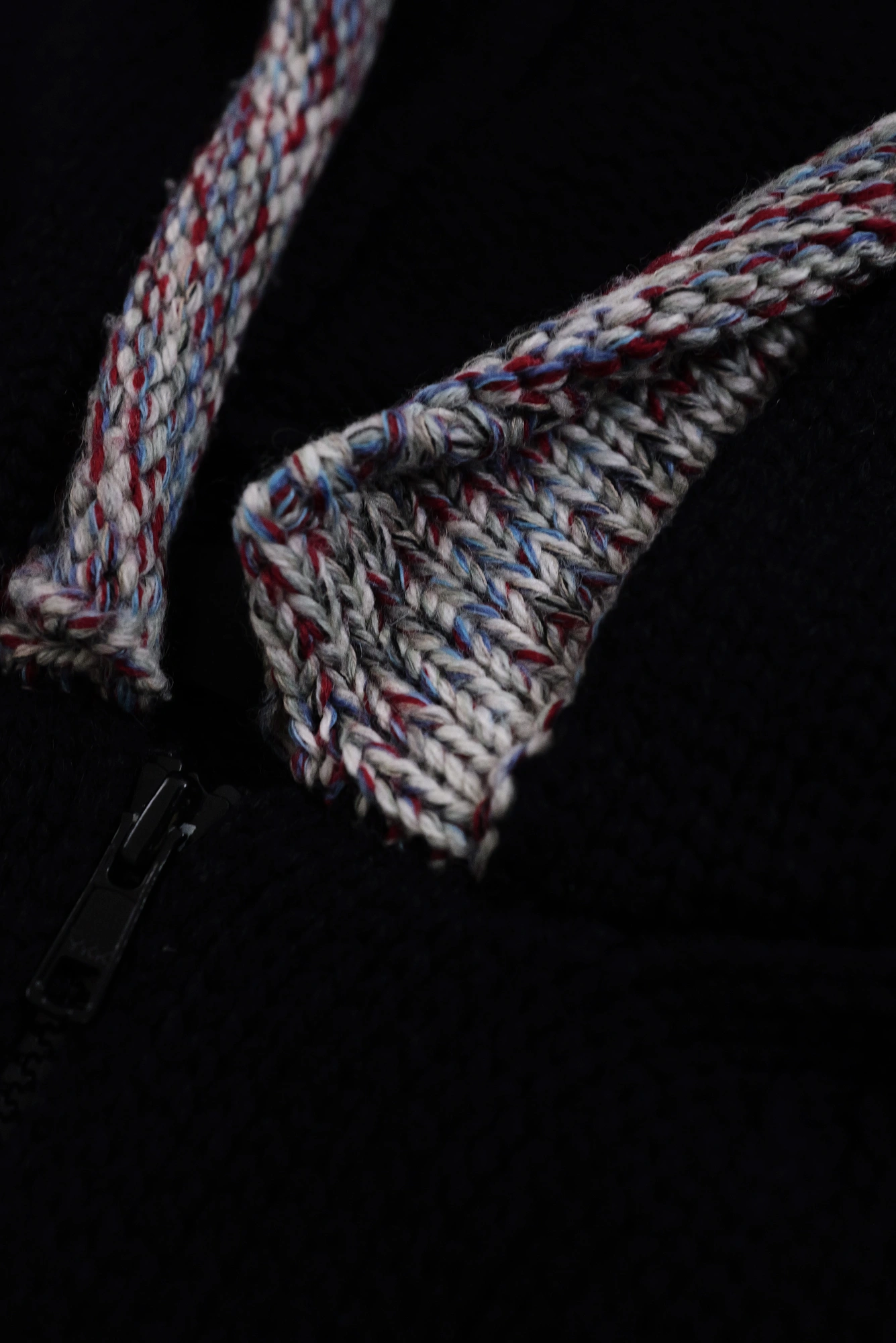 YOHJI YAMAMOTO Pull en laine Noir vintage, passéist — photo 7